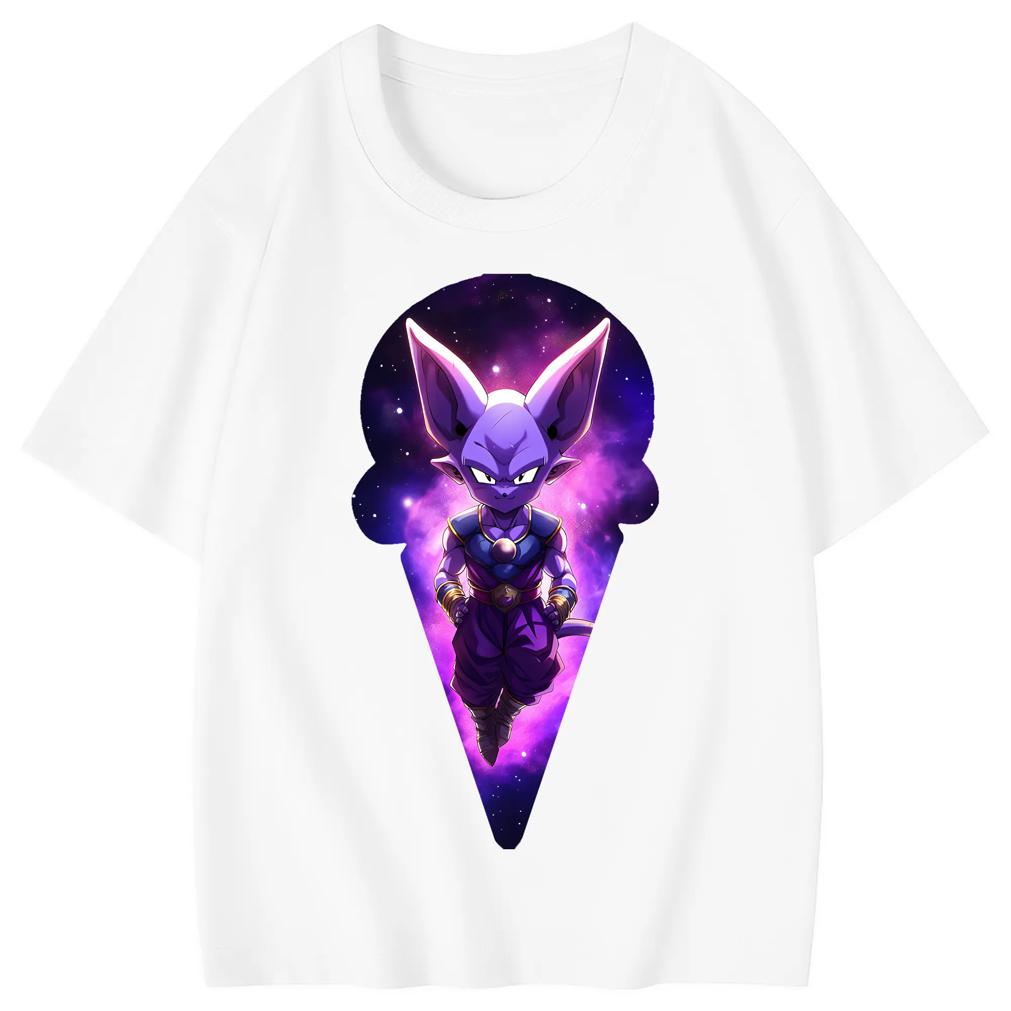 ドラゴンボール グッズ ビルス - 綿100％ キッズTシャツ ・ フロントプリント ・ 快適 通気性 ・ スポーツ カジュアル 散歩用