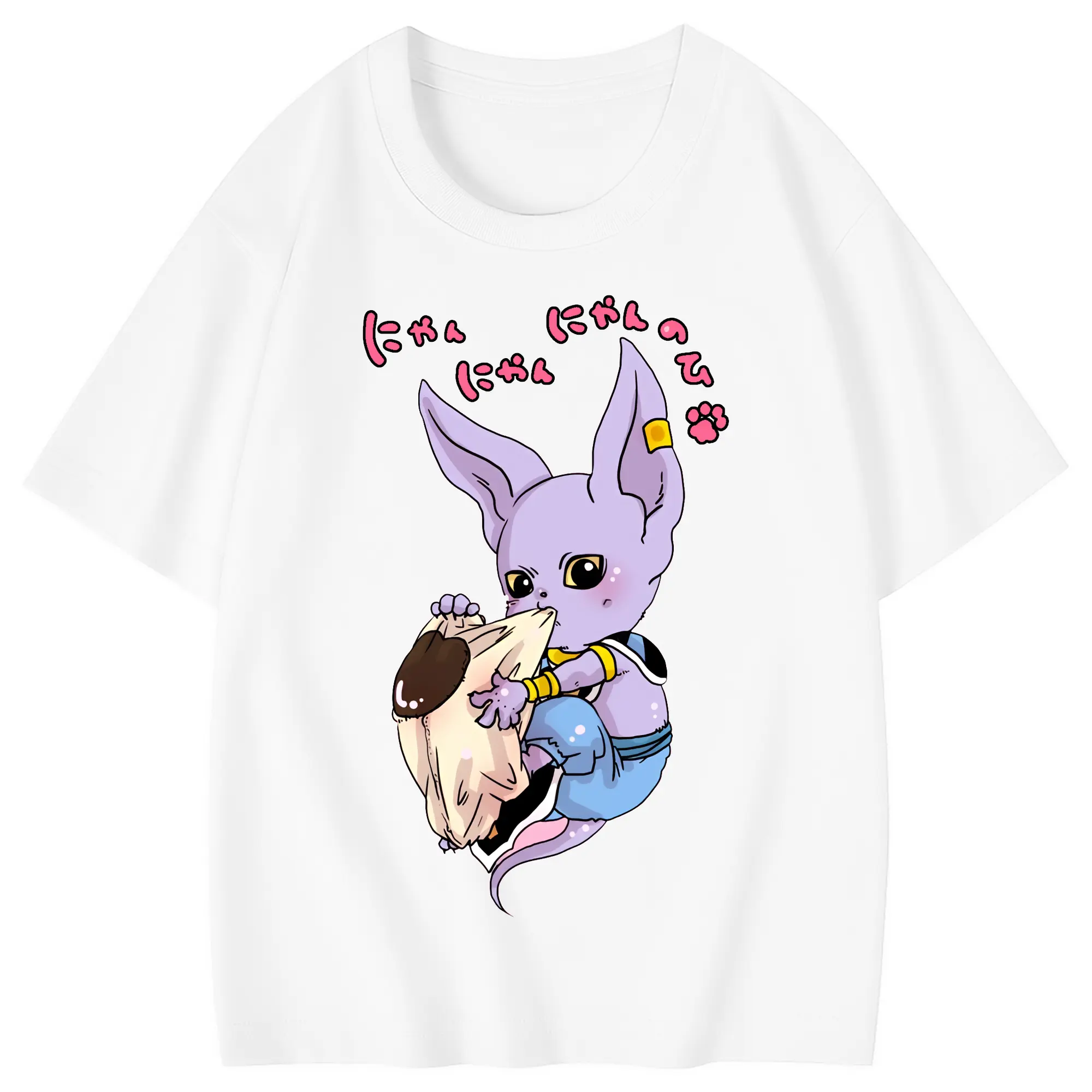 ドラゴンボール グッズ ビルス - 綿100％ キッズTシャツ ・ フロントプリント ・ 快適 通気性 ・ スポーツ カジュアル 散歩用