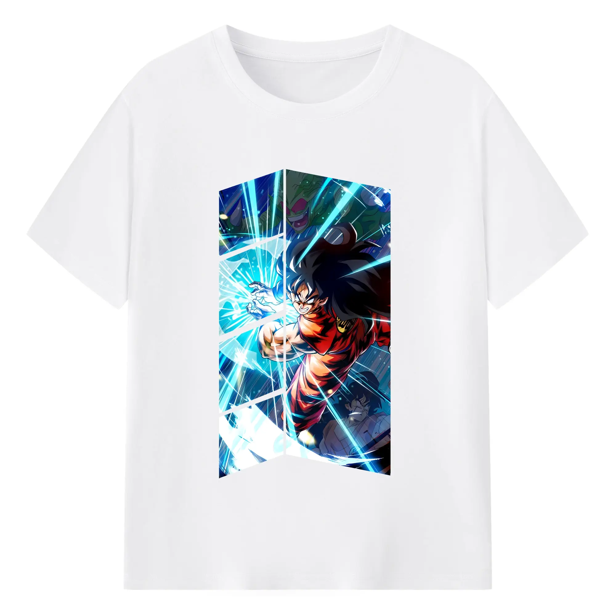 ドラゴンボール グッズ ヤムチャ - 綿100％ 半袖Tシャツ ・ フロントプリント ・ 快適 通気性 ・ 日常使い 散歩 スポーツ用