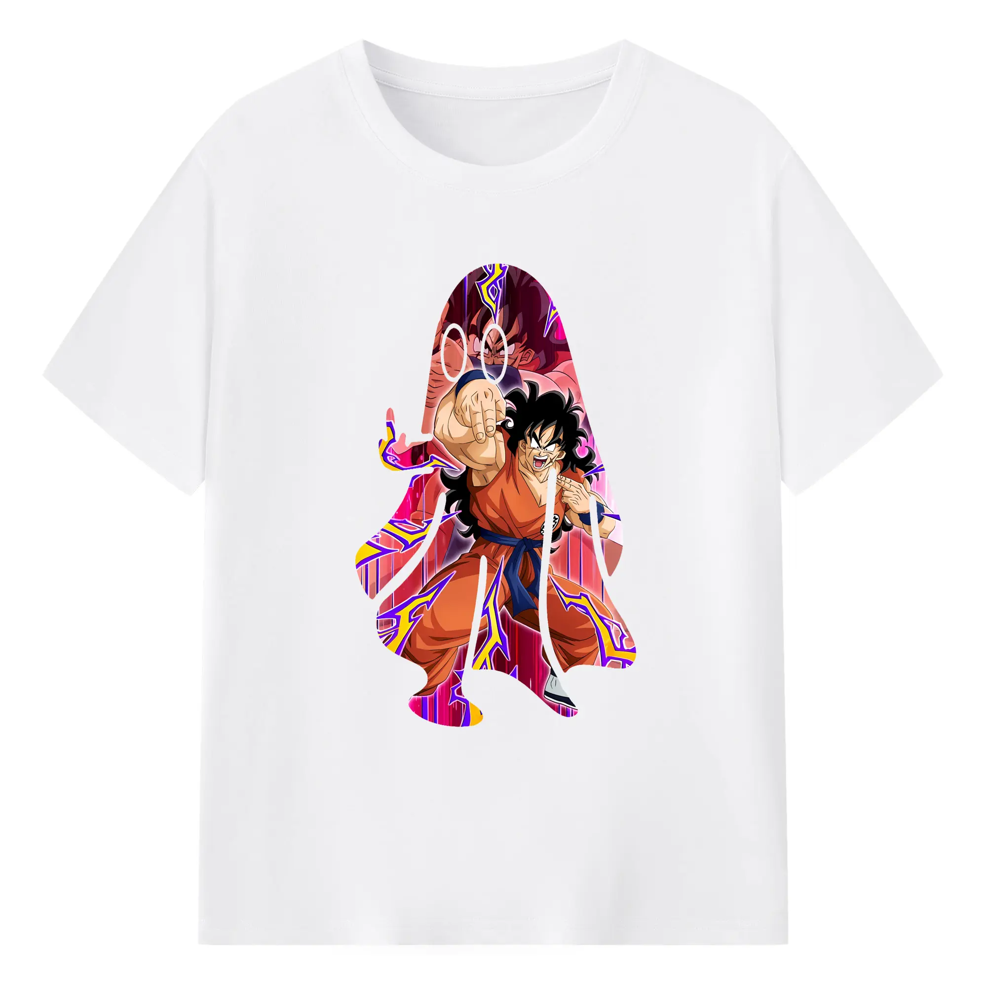 ドラゴンボール グッズ ヤムチャ - 綿100％ 半袖Tシャツ ・ フロントプリント ・ 快適 通気性 ・ 日常使い 散歩 スポーツ用