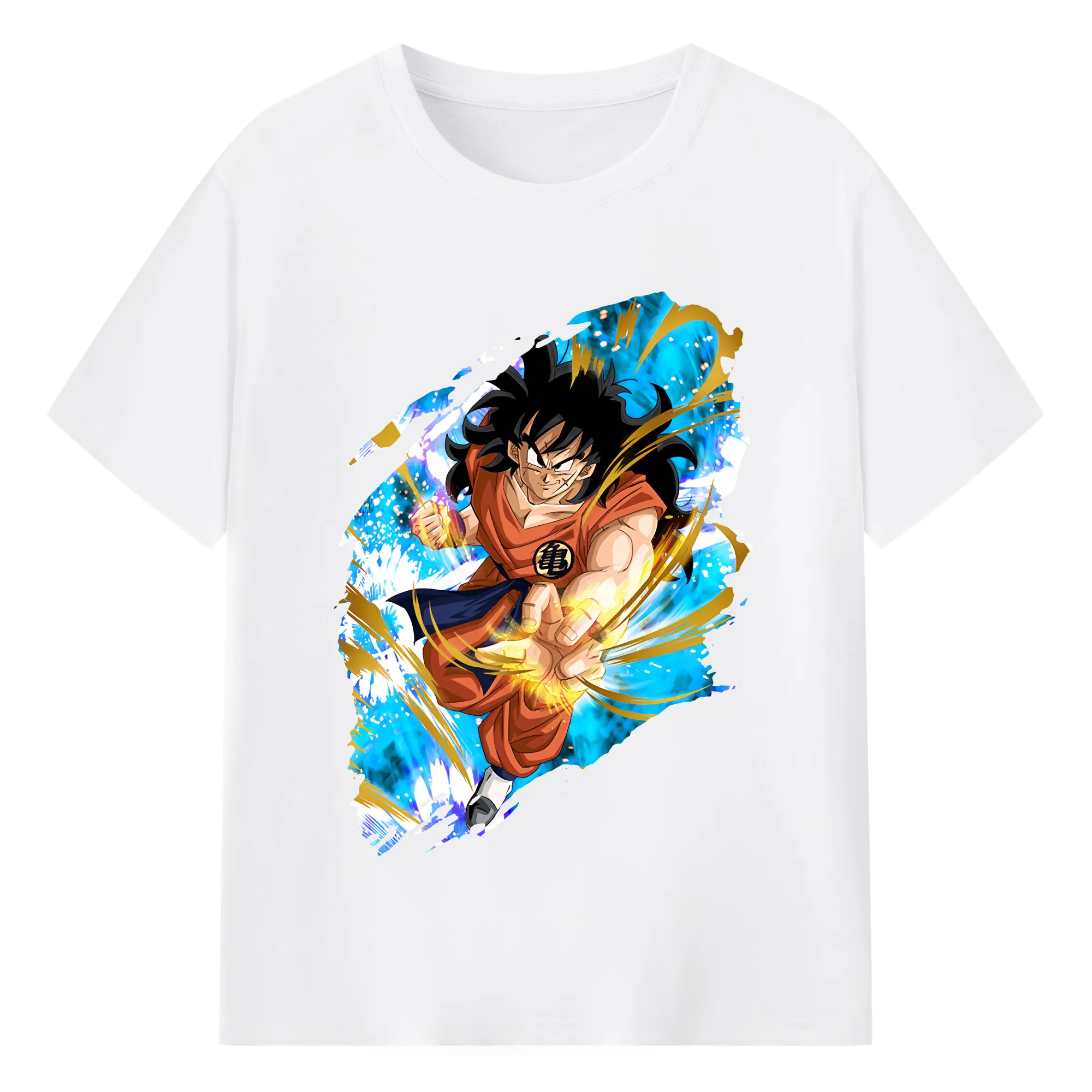 ドラゴンボール グッズ ヤムチャ - 綿100％ 半袖Tシャツ ・ フロントプリント ・ 快適 通気性 ・ 日常使い 散歩 スポーツ用