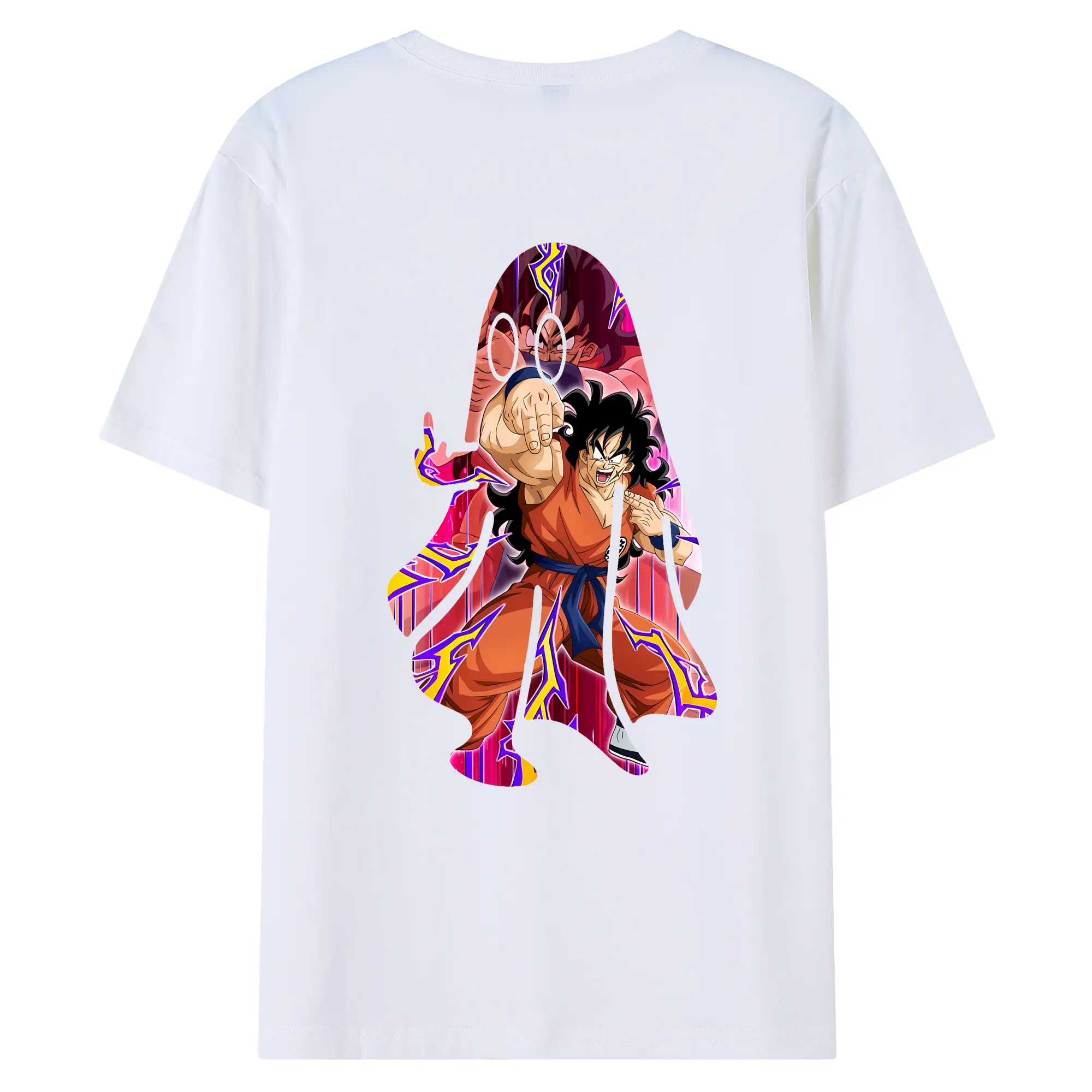 ドラゴンボール グッズ ヤムチャ - 綿100％ 半袖Tシャツ ・ バックプリント ・ 快適 通気性 ・ 日常使い 散歩 スポーツ用