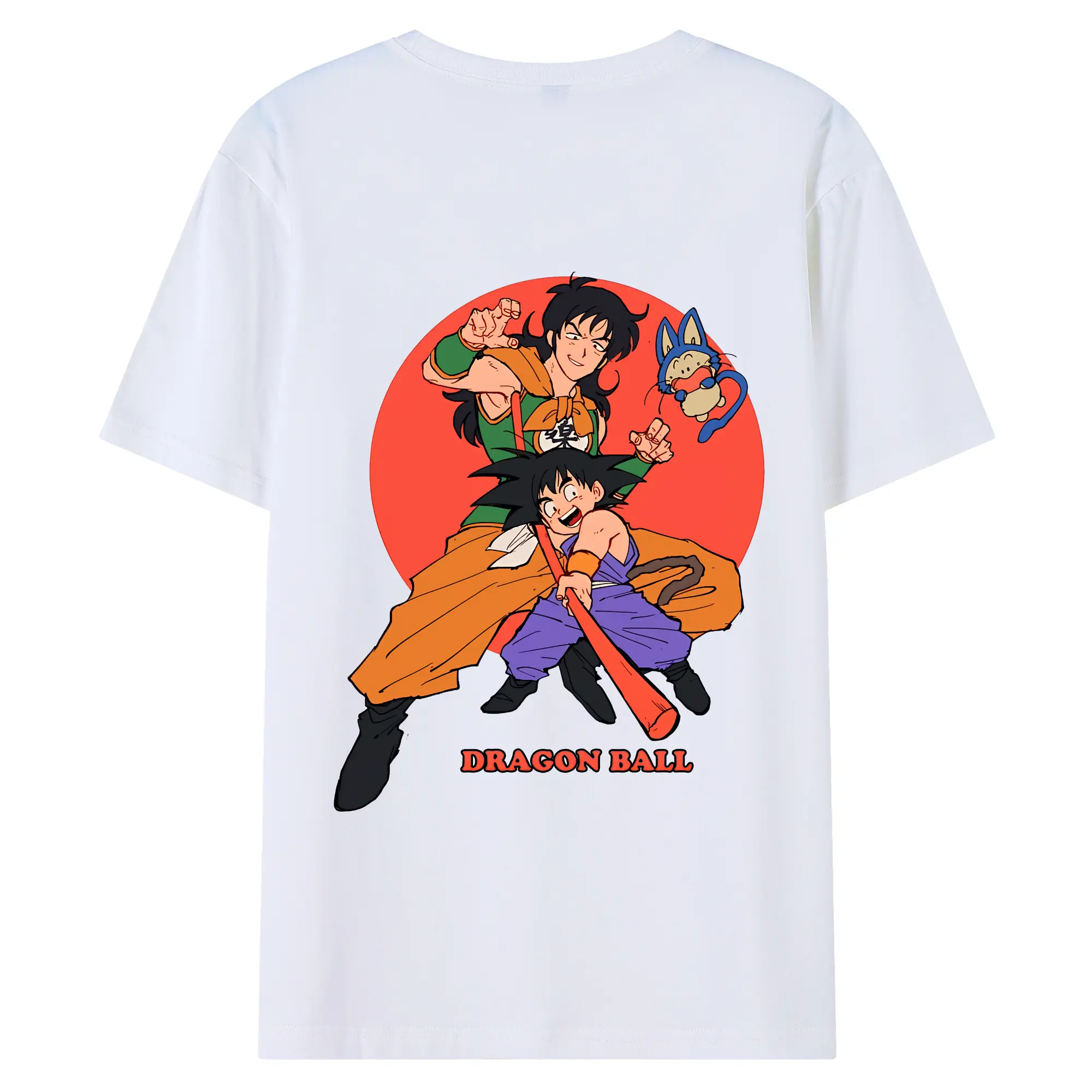 ドラゴンボール グッズ ヤムチャ - 綿100％ 半袖Tシャツ ・ バックプリント ・ 快適 通気性 ・ 日常使い 散歩 スポーツ用