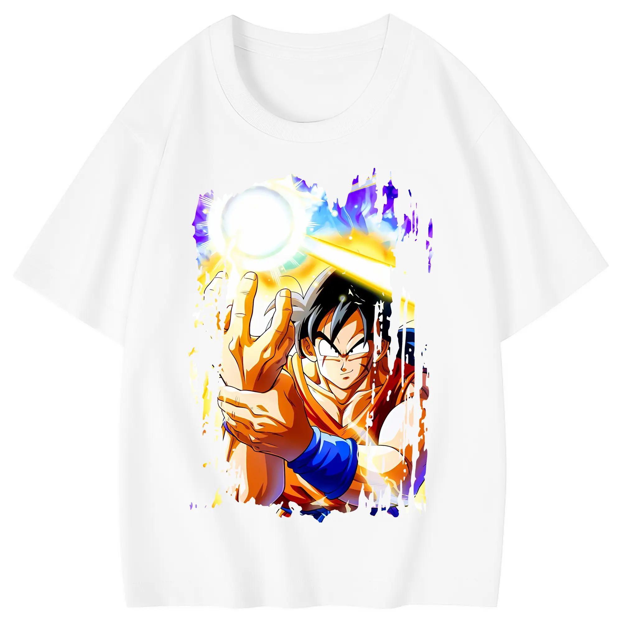 ドラゴンボール グッズ ヤムチャ - 綿100％ キッズTシャツ ・ フロントプリント ・ 快適 通気性 ・ スポーツ カジュアル 散歩用
