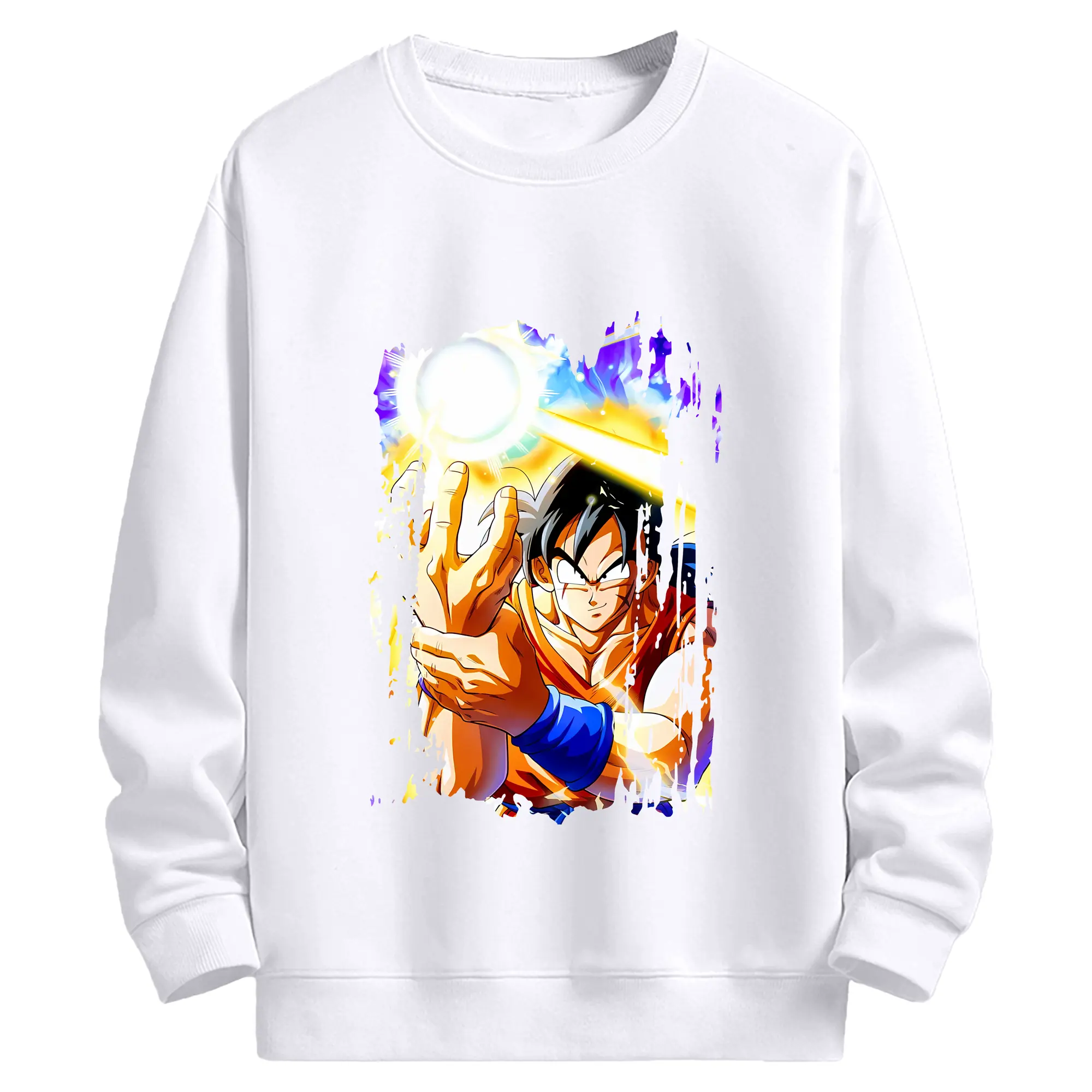 ドラゴンボール グッズ ヤムチャ - 高品質 クルーネック スウェット ・ コットン59％ ポリエステル41％ ・ ユニセックス 長袖 トレーナー ・ カジュアル デイリー スポーツ 散歩用