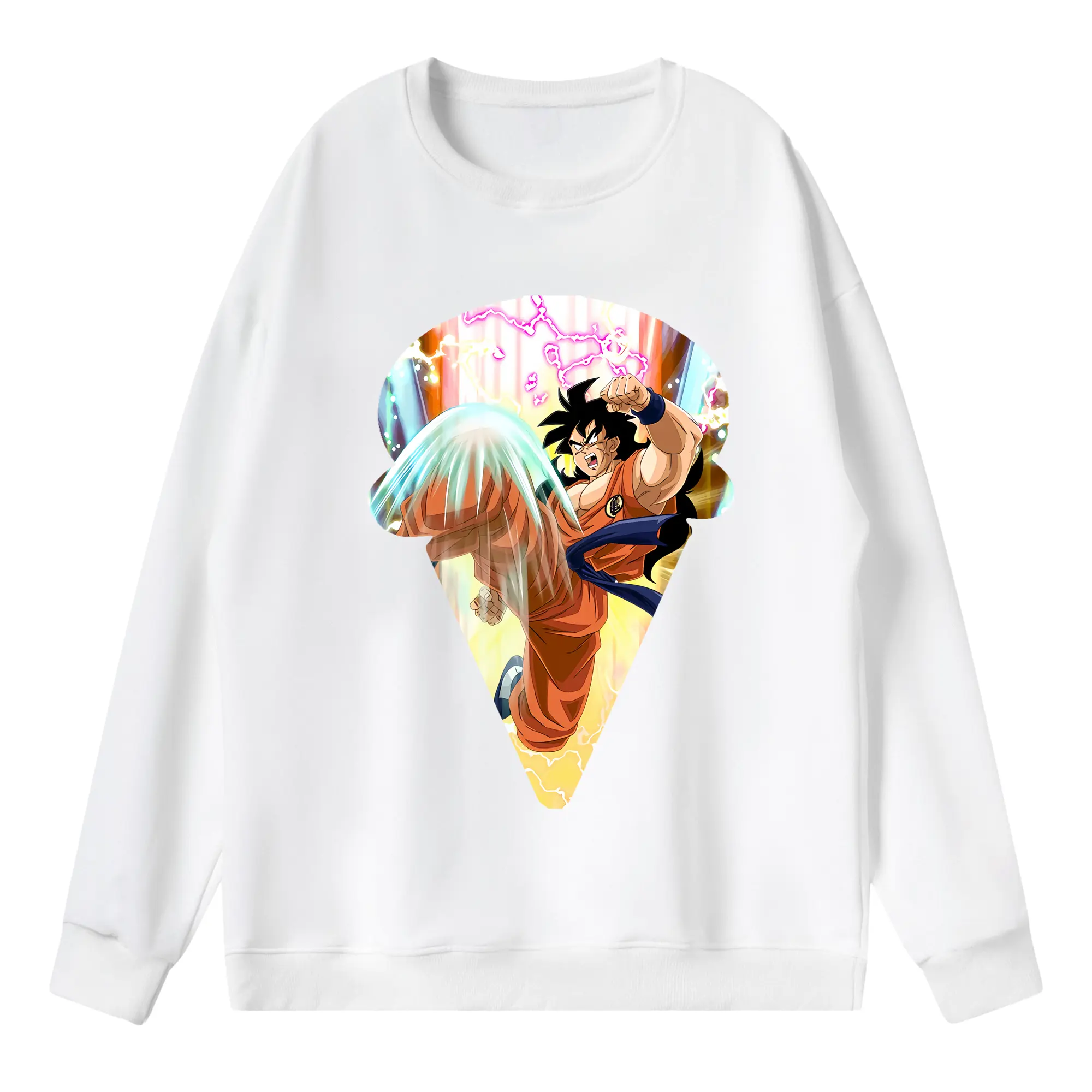 ドラゴンボール グッズ ヤムチャ - 薄手 クルーネック スウェット 裏毛260g · ポリエステル 春秋向け カジュアル 男女兼用 · トレーナー デイリー スポーツ 散歩に最適