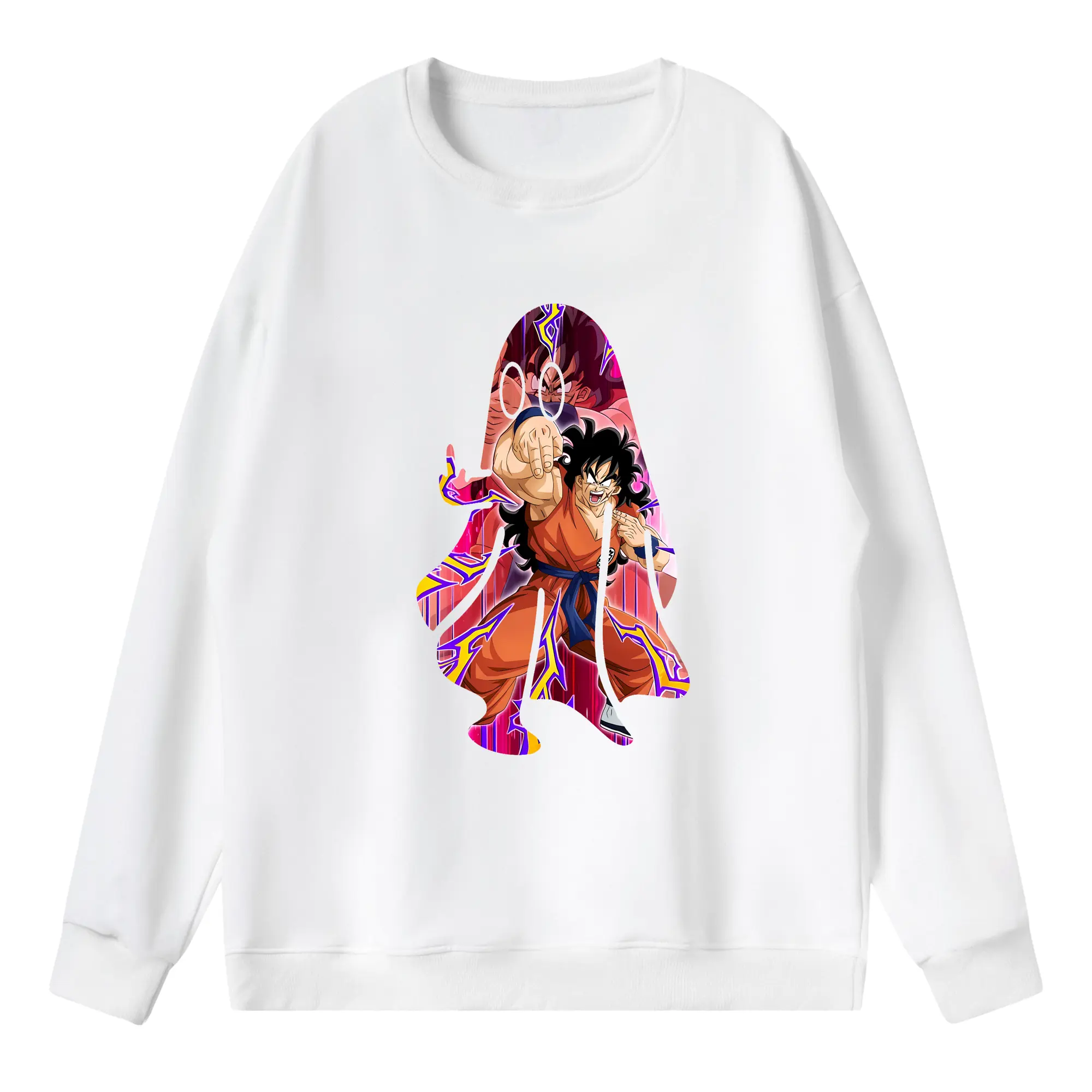 ドラゴンボール グッズ ヤムチャ - 薄手 クルーネック スウェット 裏毛260g · ポリエステル 春秋向け カジュアル 男女兼用 · トレーナー デイリー スポーツ 散歩に最適