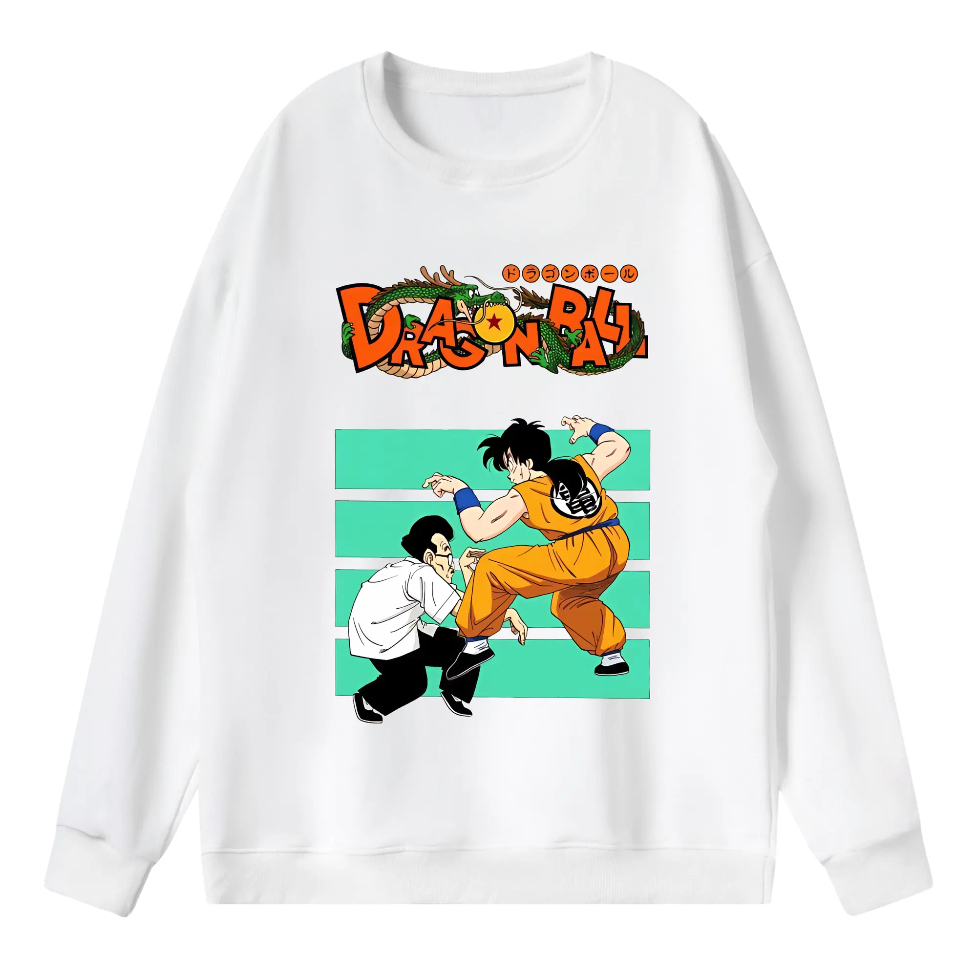 ドラゴンボール グッズ ヤムチャ - 薄手 クルーネック スウェット 裏毛260g · ポリエステル 春秋向け カジュアル 男女兼用 · トレーナー デイリー スポーツ 散歩に最適