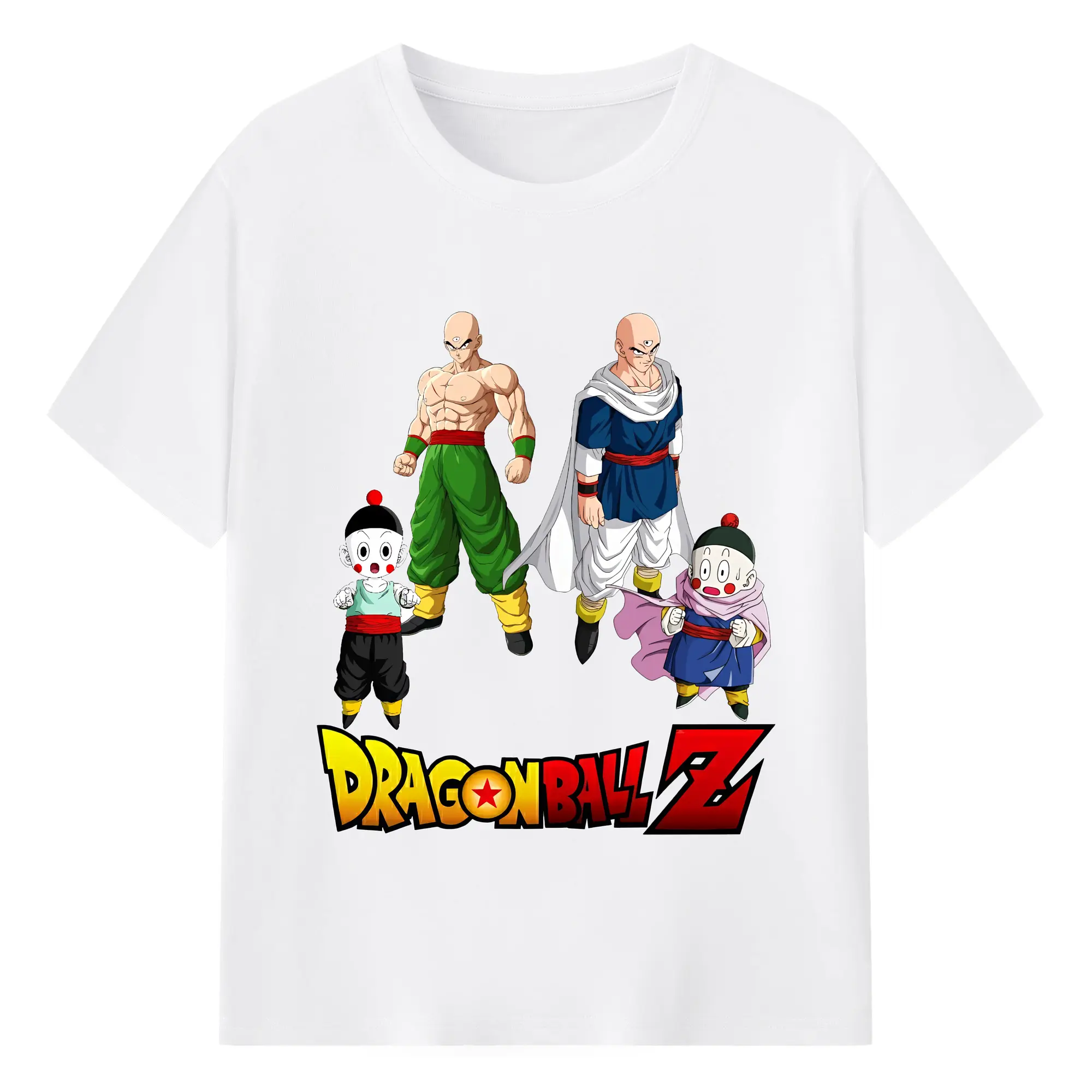 ドラゴンボール グッズ チャオズ - 綿100％ 半袖Tシャツ ・ フロントプリント ・ 快適 通気性 ・ 日常使い 散歩 スポーツ用