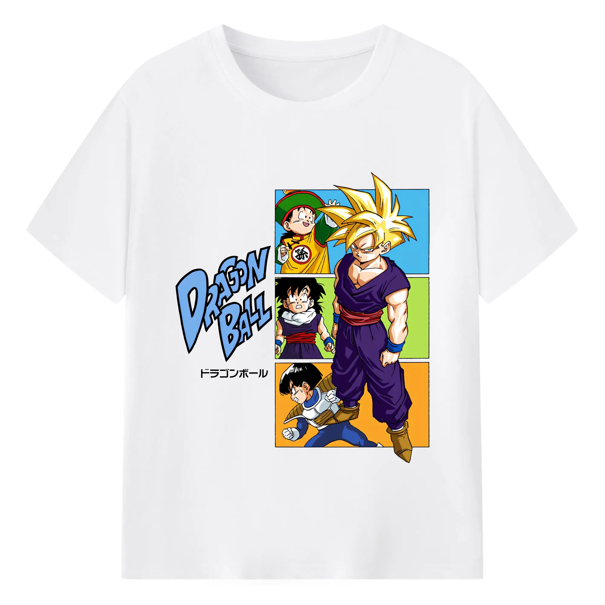 ドラゴンボール グッズ チャオズ - 綿100％ 半袖Tシャツ ・ フロントプリント ・ 快適 通気性 ・ 日常使い 散歩 スポーツ用