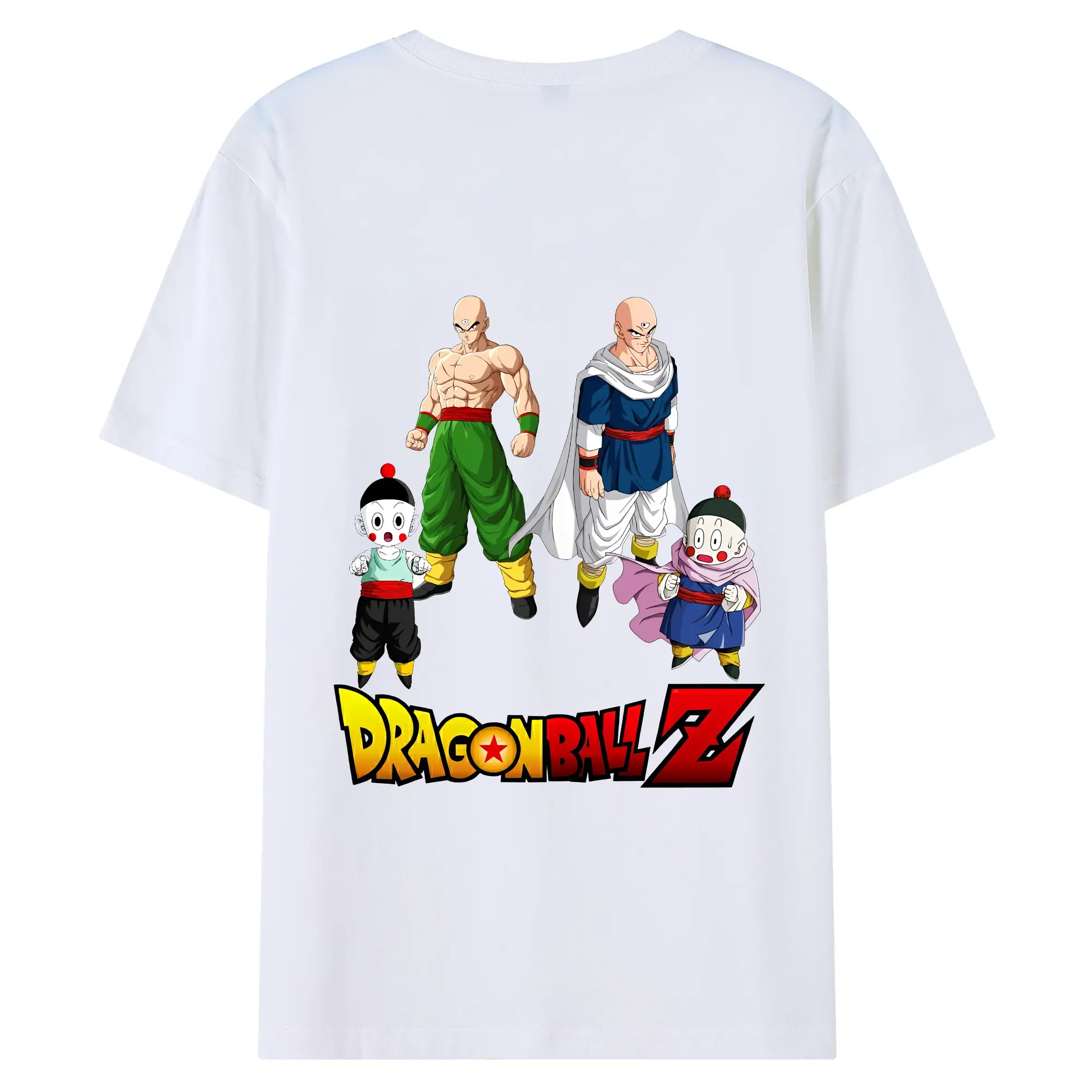 ドラゴンボール グッズ チャオズ - 綿100％ 半袖Tシャツ ・ バックプリント ・ 快適 通気性 ・ 日常使い 散歩 スポーツ用