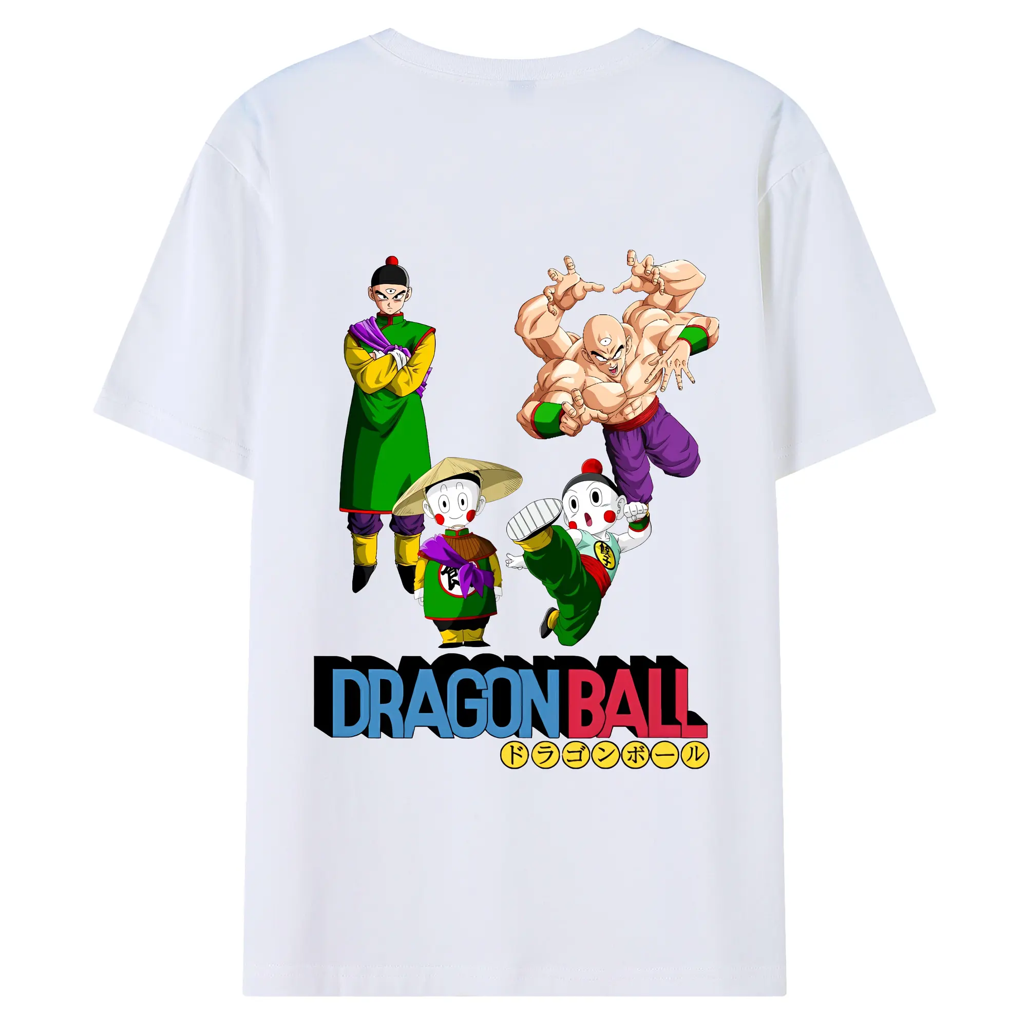 ドラゴンボール グッズ チャオズ - 綿100％ 半袖Tシャツ ・ バックプリント ・ 快適 通気性 ・ 日常使い 散歩 スポーツ用