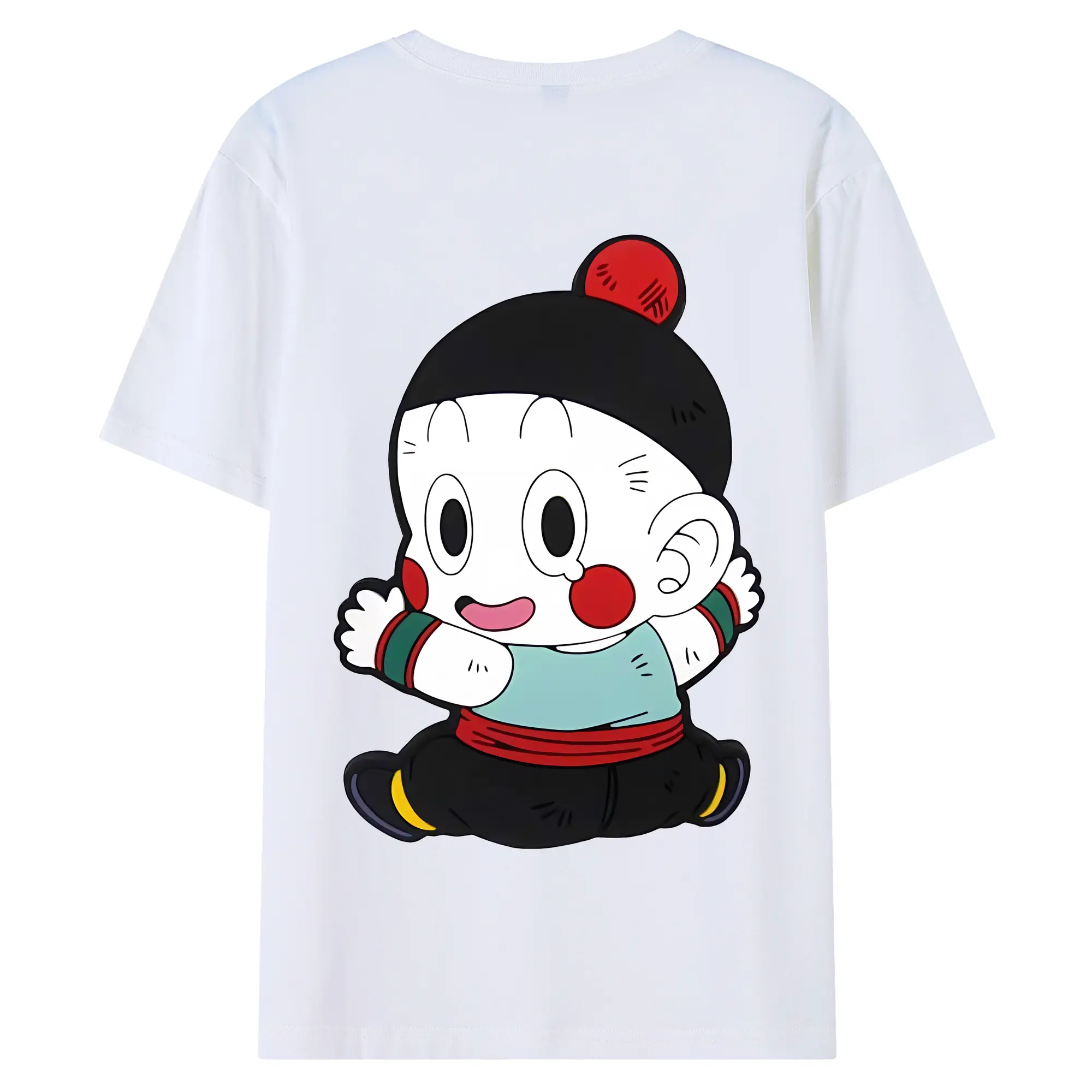 ドラゴンボール グッズ チャオズ - 綿100％ 半袖Tシャツ ・ バックプリント ・ 快適 通気性 ・ 日常使い 散歩 スポーツ用