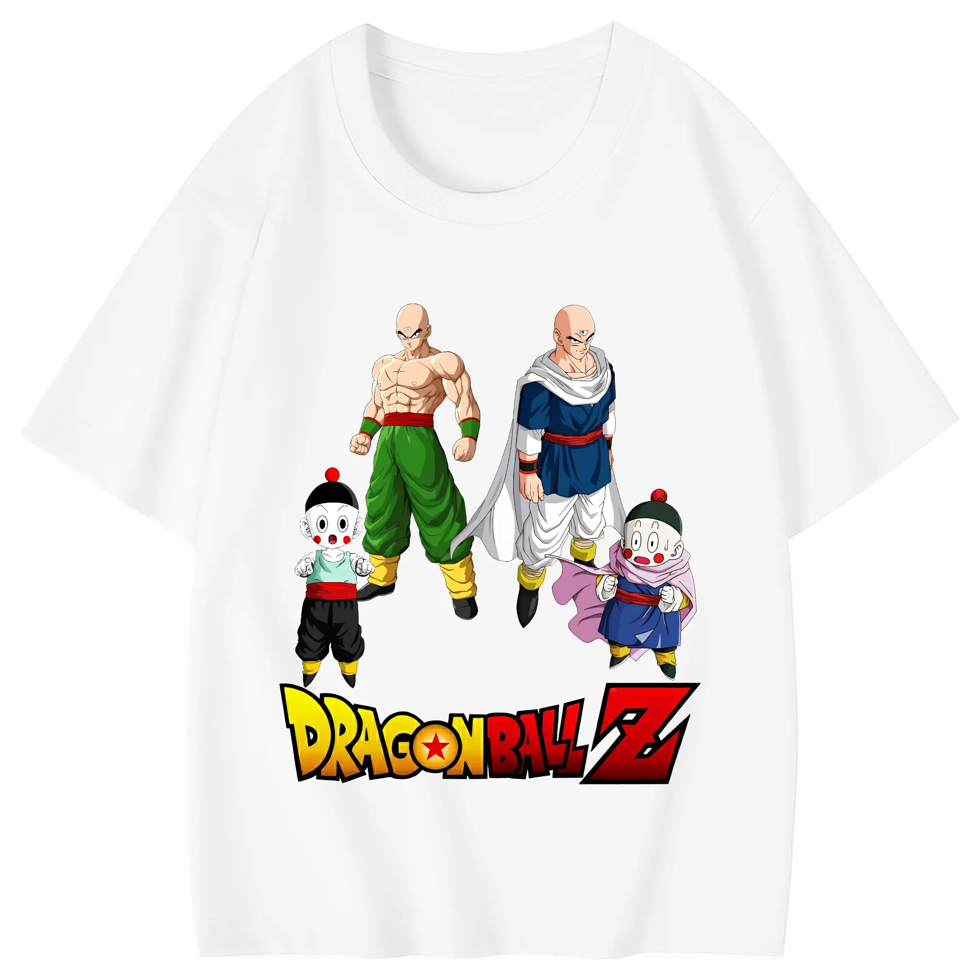 ドラゴンボール グッズ チャオズ - 綿100％ キッズTシャツ ・ フロントプリント ・ 快適 通気性 ・ スポーツ カジュアル 散歩用
