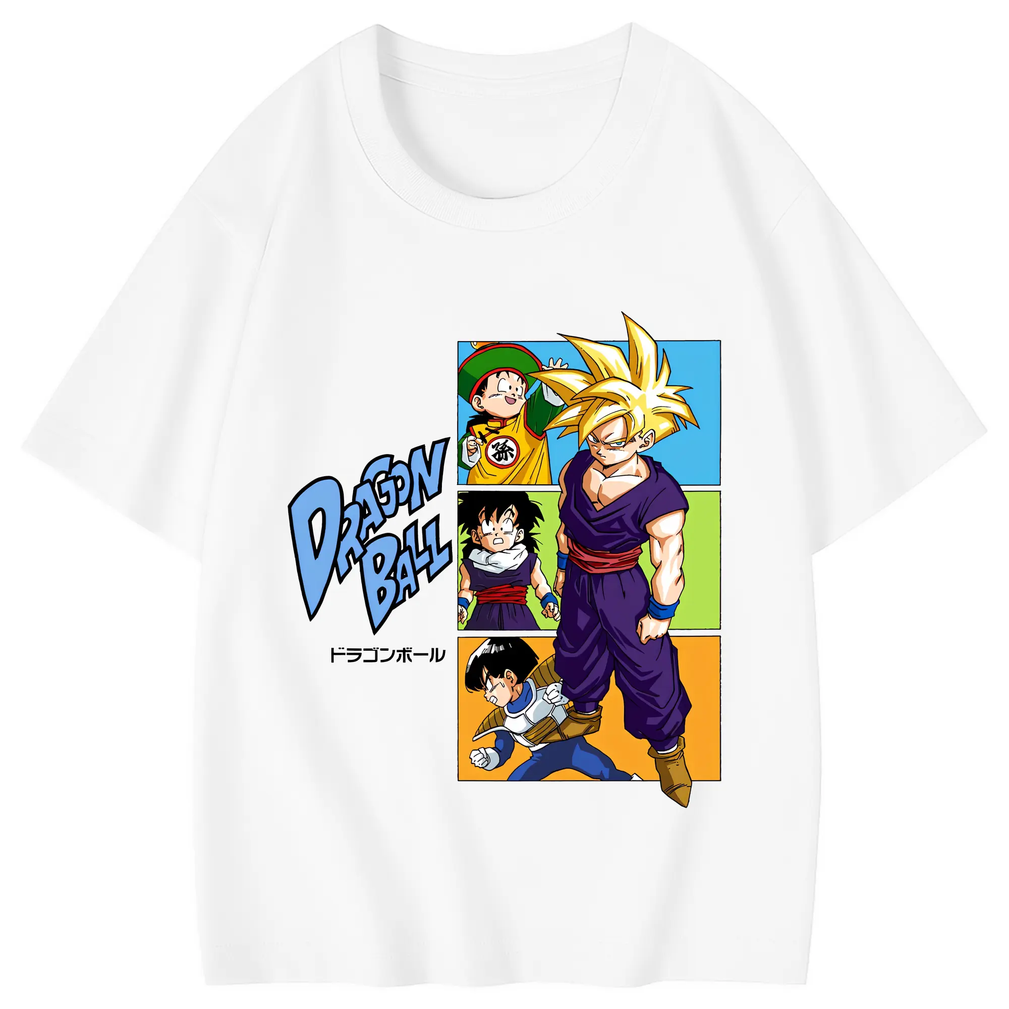 ドラゴンボール グッズ チャオズ - 綿100％ キッズTシャツ ・ フロントプリント ・ 快適 通気性 ・ スポーツ カジュアル 散歩用