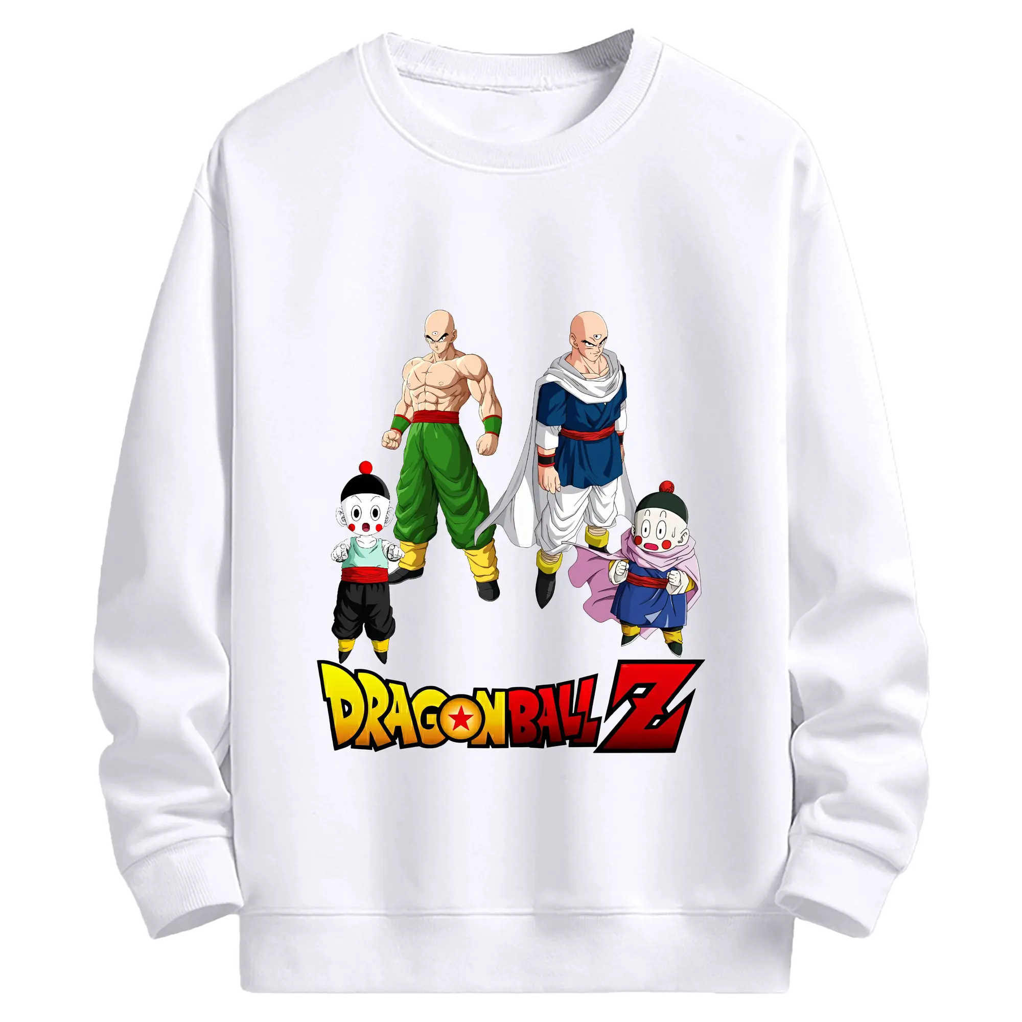 ドラゴンボール グッズ チャオズ - 高品質 クルーネック スウェット ・ コットン59％ ポリエステル41％ ・ ユニセックス 長袖 トレーナー ・ カジュアル デイリー スポーツ 散歩用