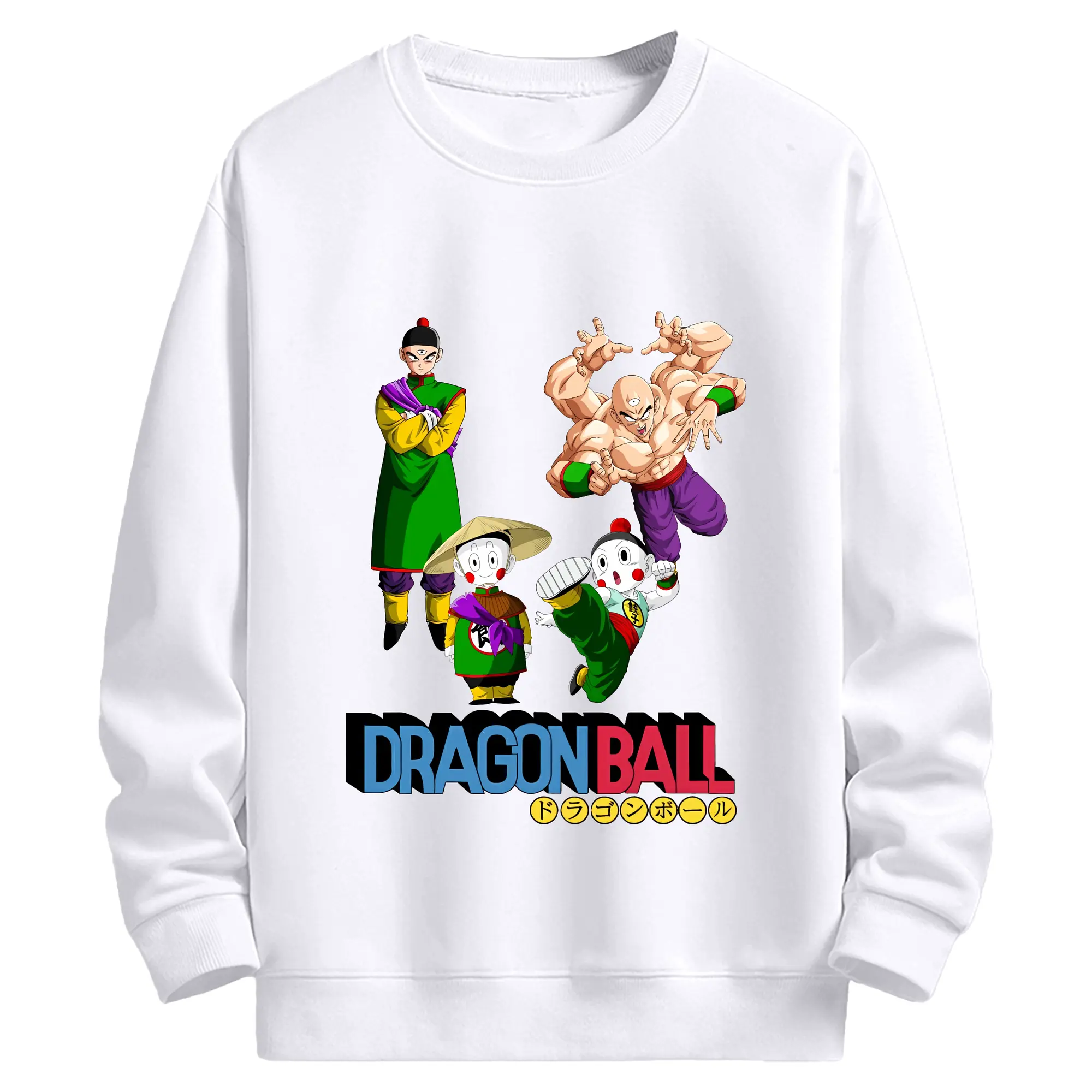 ドラゴンボール グッズ チャオズ - 高品質 クルーネック スウェット ・ コットン59％ ポリエステル41％ ・ ユニセックス 長袖 トレーナー ・ カジュアル デイリー スポーツ 散歩用
