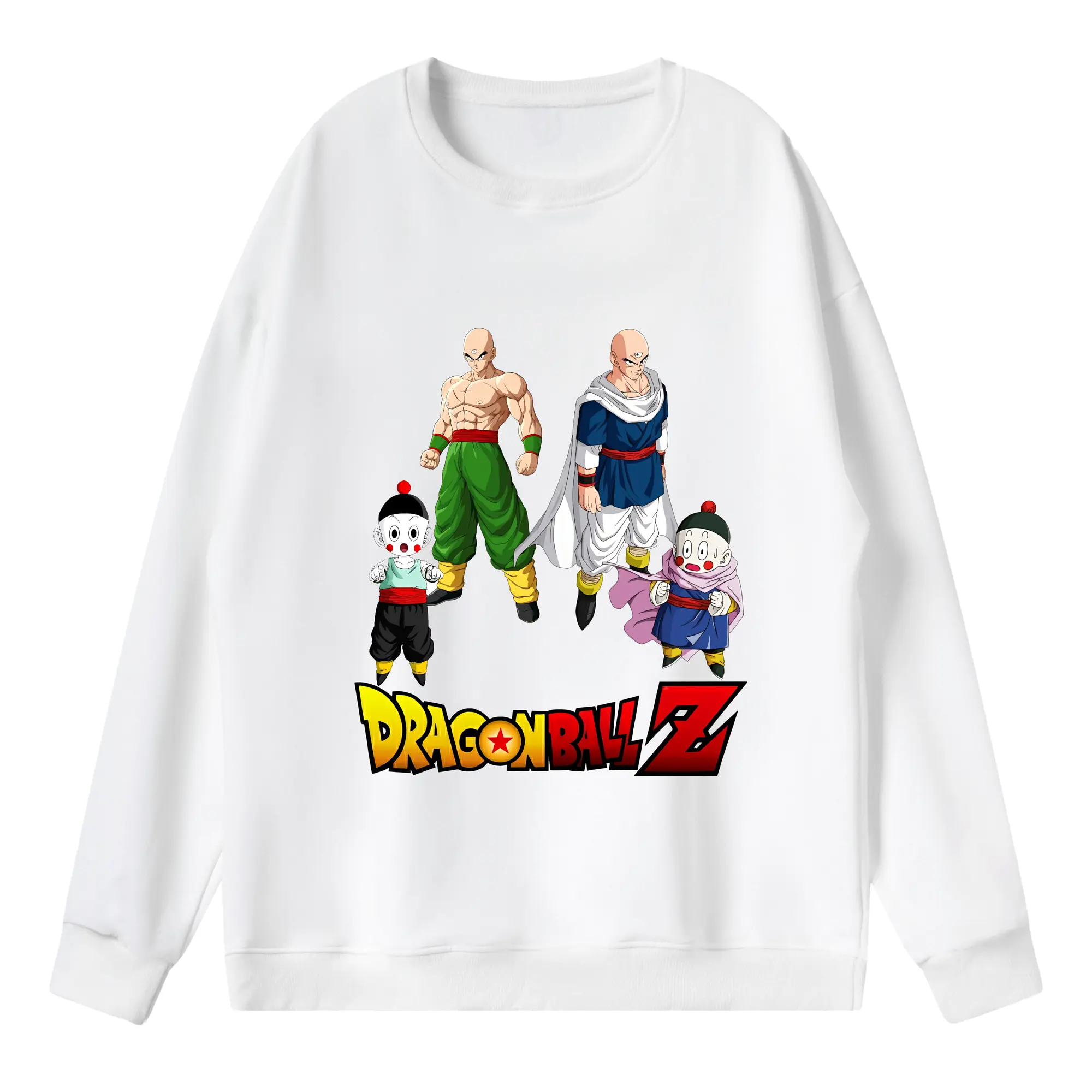ドラゴンボール グッズ チャオズ - 薄手 クルーネック スウェット 裏毛260g · ポリエステル 春秋向け カジュアル 男女兼用 · トレーナー デイリー スポーツ 散歩に最適