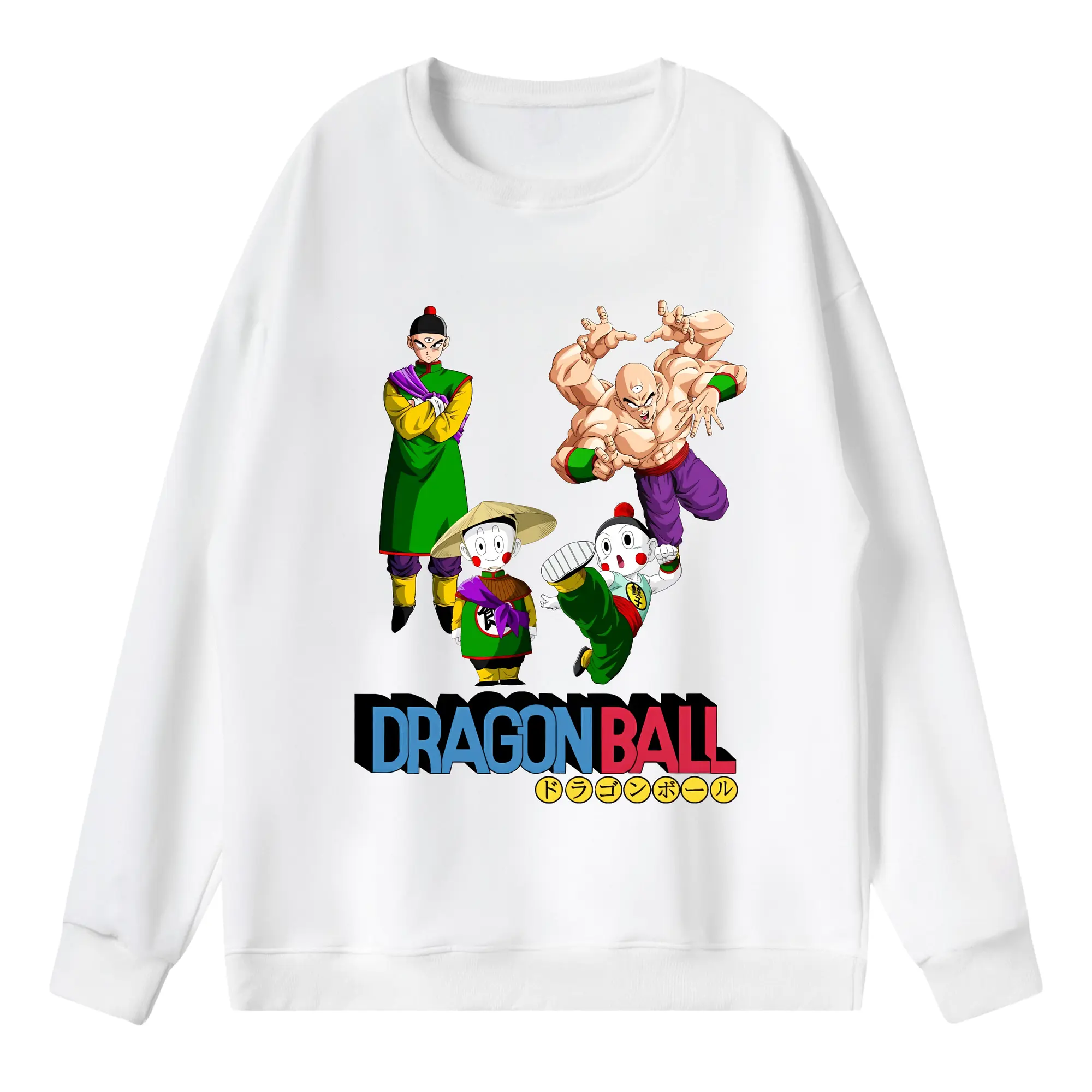 ドラゴンボール グッズ チャオズ - 薄手 クルーネック スウェット 裏毛260g · ポリエステル 春秋向け カジュアル 男女兼用 · トレーナー デイリー スポーツ 散歩に最適