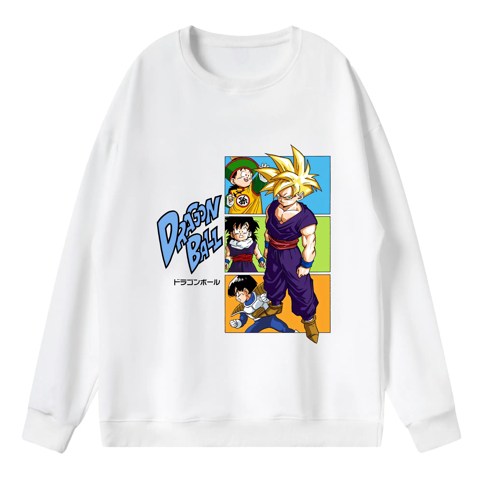 ドラゴンボール グッズ チャオズ - 薄手 クルーネック スウェット 裏毛260g · ポリエステル 春秋向け カジュアル 男女兼用 · トレーナー デイリー スポーツ 散歩に最適