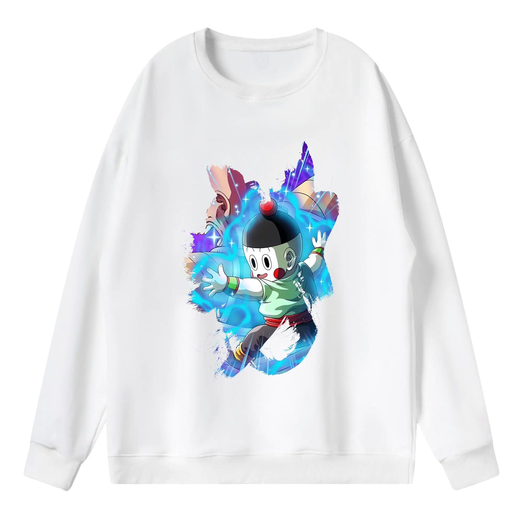 ドラゴンボール グッズ チャオズ - 薄手 クルーネック スウェット 裏毛260g · ポリエステル 春秋向け カジュアル 男女兼用 · トレーナー デイリー スポーツ 散歩に最適