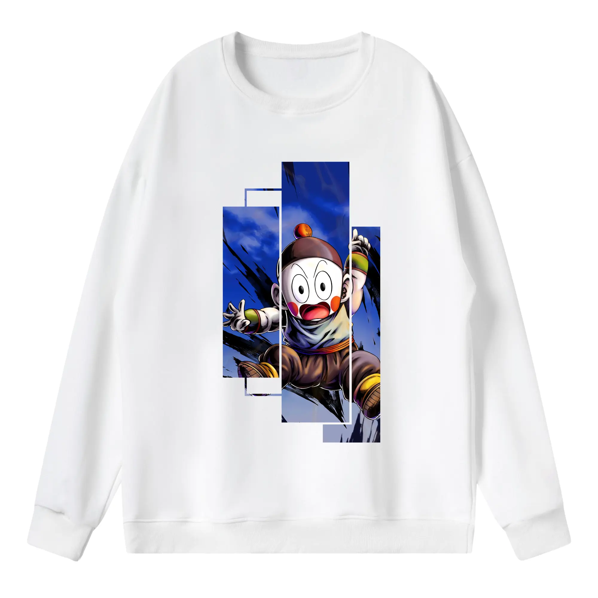 ドラゴンボール グッズ チャオズ - 薄手 クルーネック スウェット 裏毛260g · ポリエステル 春秋向け カジュアル 男女兼用 · トレーナー デイリー スポーツ 散歩に最適