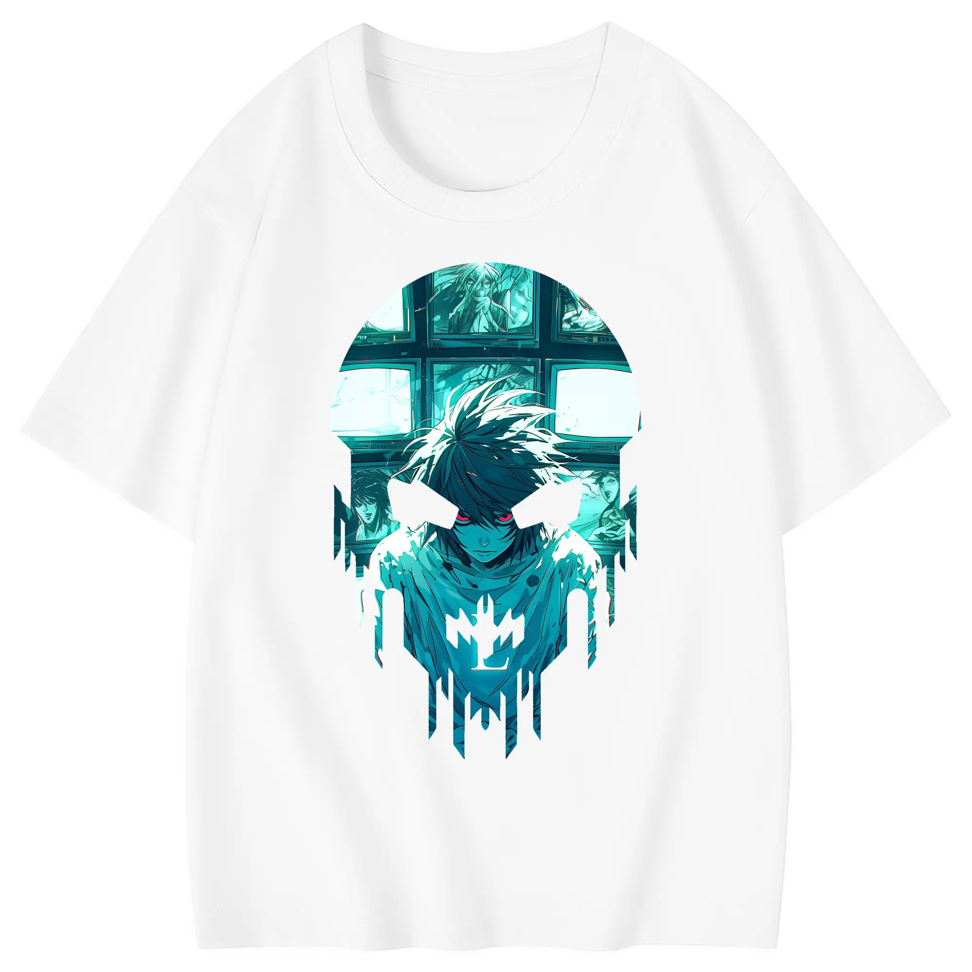 デスノート グッズ,L - 綿100％ キッズTシャツ ・ フロントプリント ・ 快適 通気性 ・ スポーツ カジュアル 散歩用