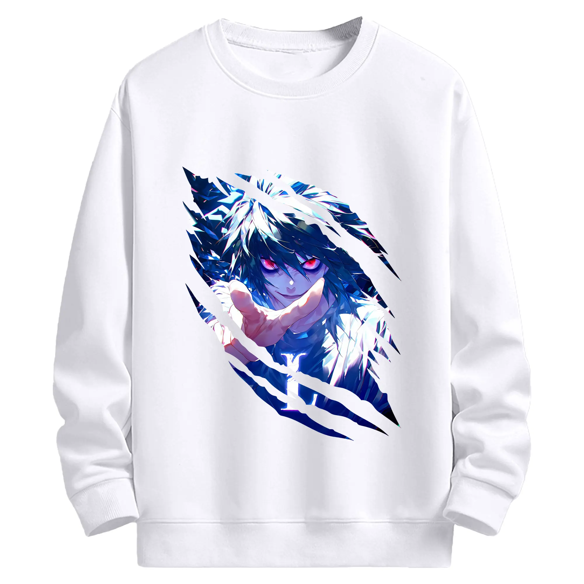 デスノート グッズ,L - 高品質 クルーネック スウェット ・ コットン59％ ポリエステル41％ ・ ユニセックス 長袖 トレーナー ・ カジュアル デイリー スポーツ 散歩用