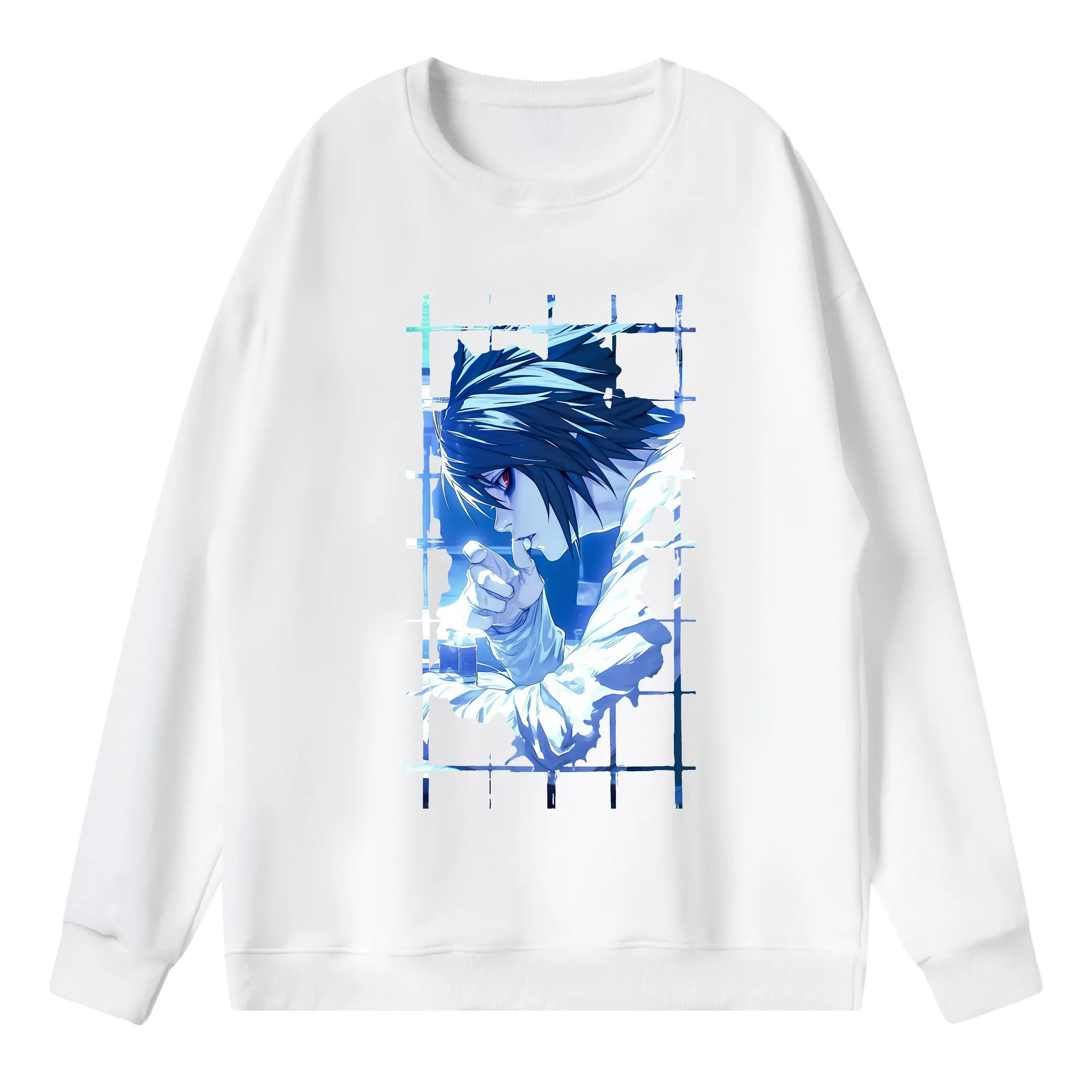 デスノート グッズ,L - 薄手 クルーネック スウェット 裏毛260g · ポリエステル 春秋向け カジュアル 男女兼用 · トレーナー デイリー スポーツ 散歩に最適