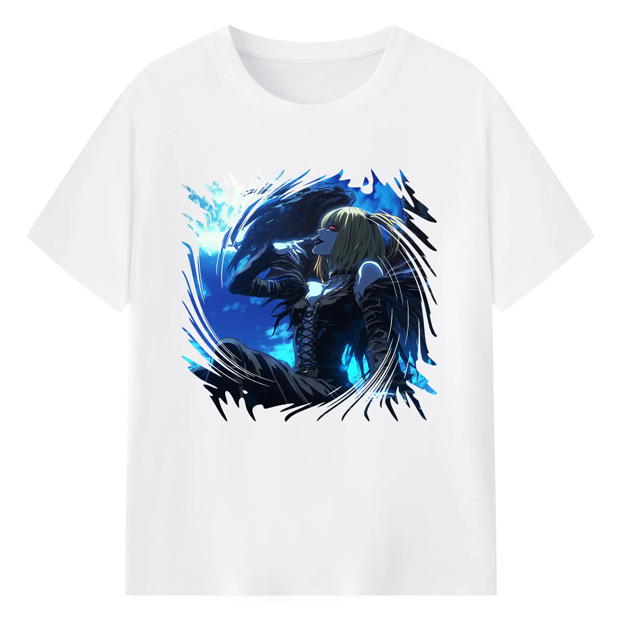 デスノート グッズ,弥海砂 - 綿100％ 半袖Tシャツ ・ フロントプリント ・ 快適 通気性 ・ 日常使い 散歩 スポーツ用