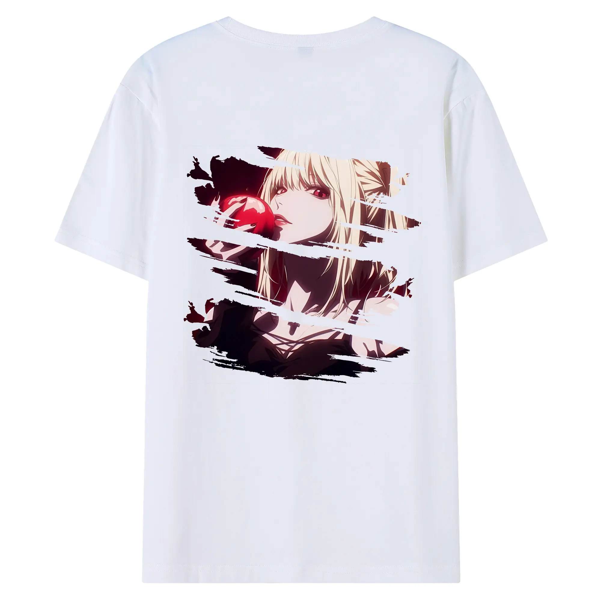 デスノート グッズ,弥海砂 - 綿100％ 半袖Tシャツ ・ バックプリント ・ 快適 通気性 ・ 日常使い 散歩 スポーツ用