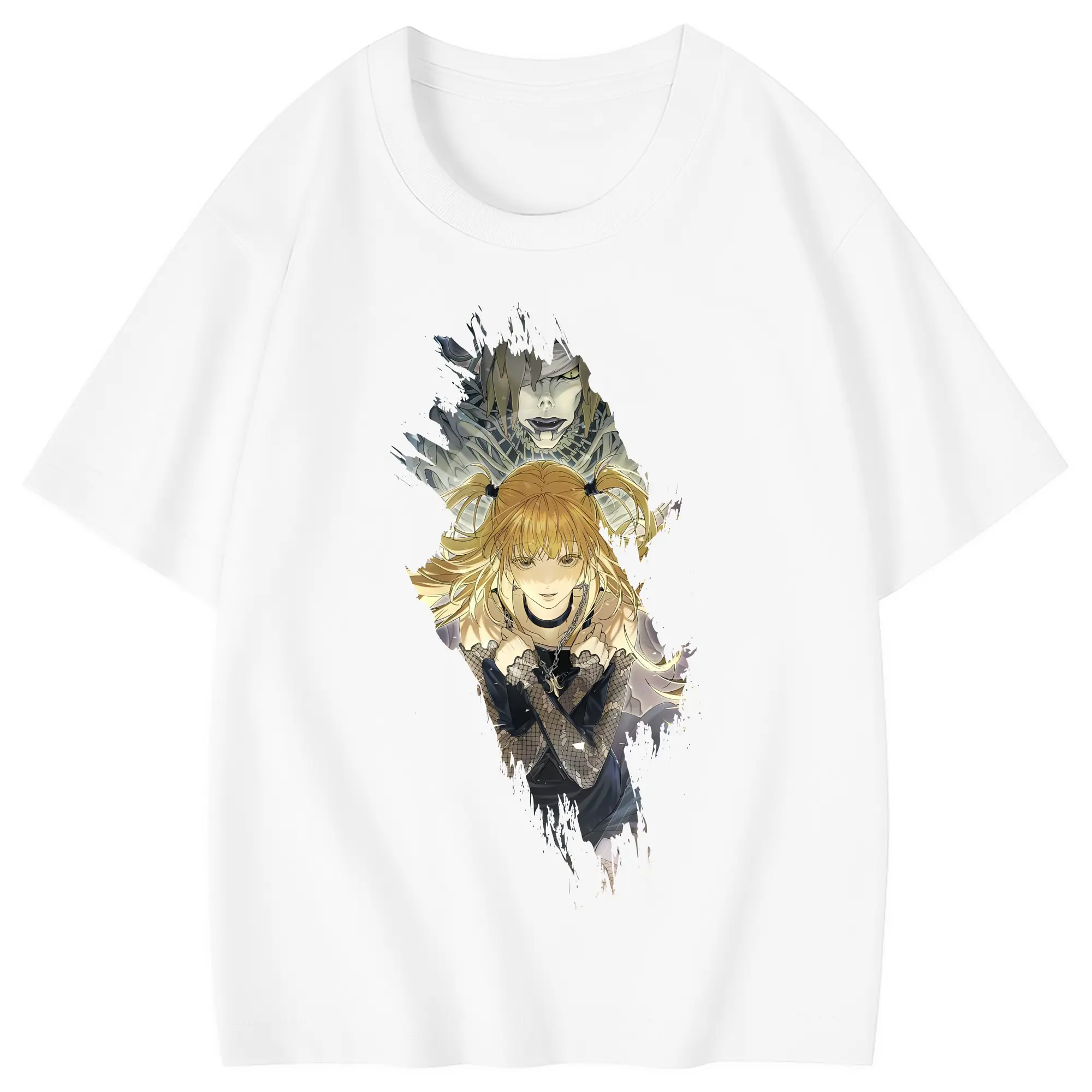 デスノート グッズ,弥海砂 - 綿100％ キッズTシャツ ・ フロントプリント ・ 快適 通気性 ・ スポーツ カジュアル 散歩用