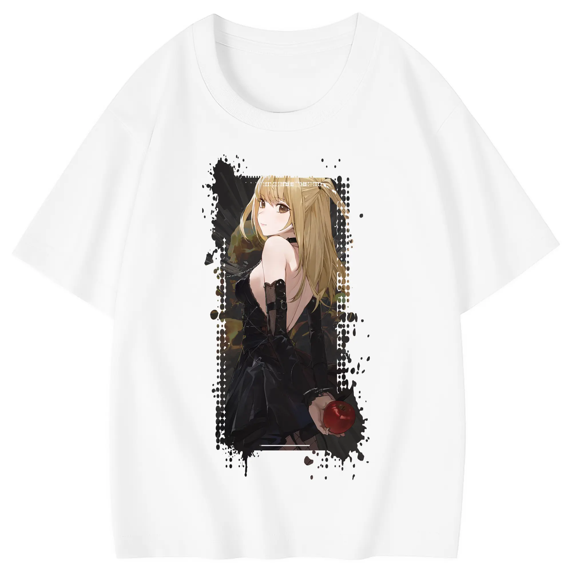 デスノート グッズ,弥海砂 - 綿100％ キッズTシャツ ・ フロントプリント ・ 快適 通気性 ・ スポーツ カジュアル 散歩用