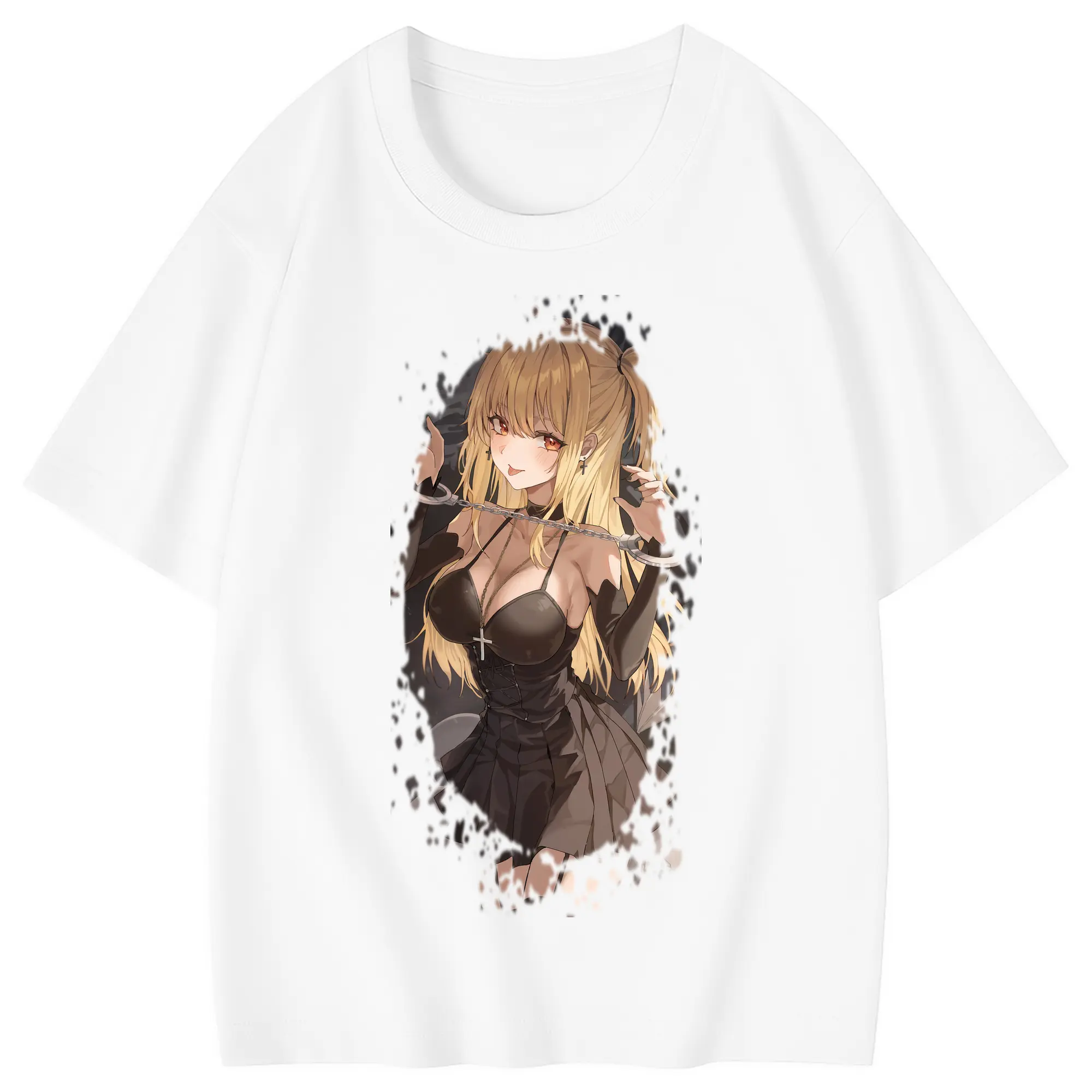 デスノート グッズ,弥海砂 - 綿100％ キッズTシャツ ・ フロントプリント ・ 快適 通気性 ・ スポーツ カジュアル 散歩用
