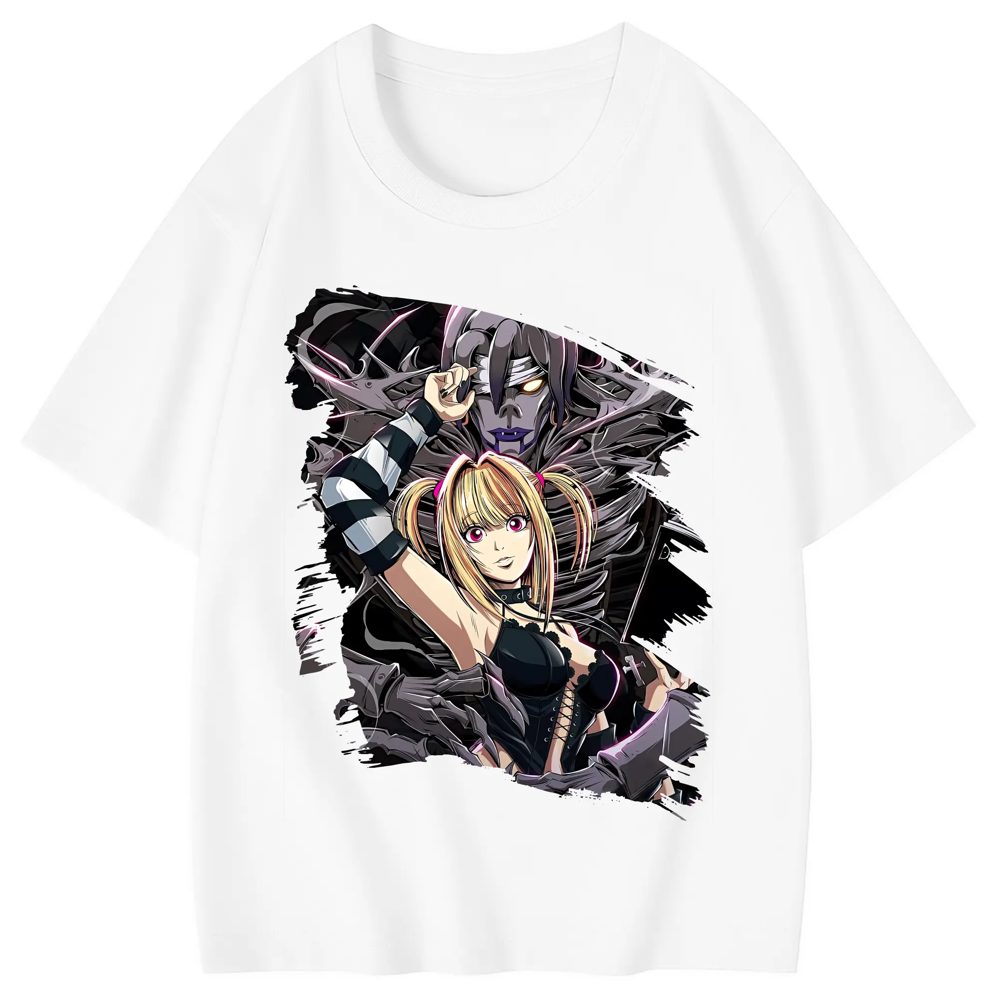 デスノート グッズ,弥海砂 - 綿100％ キッズTシャツ ・ フロントプリント ・ 快適 通気性 ・ スポーツ カジュアル 散歩用