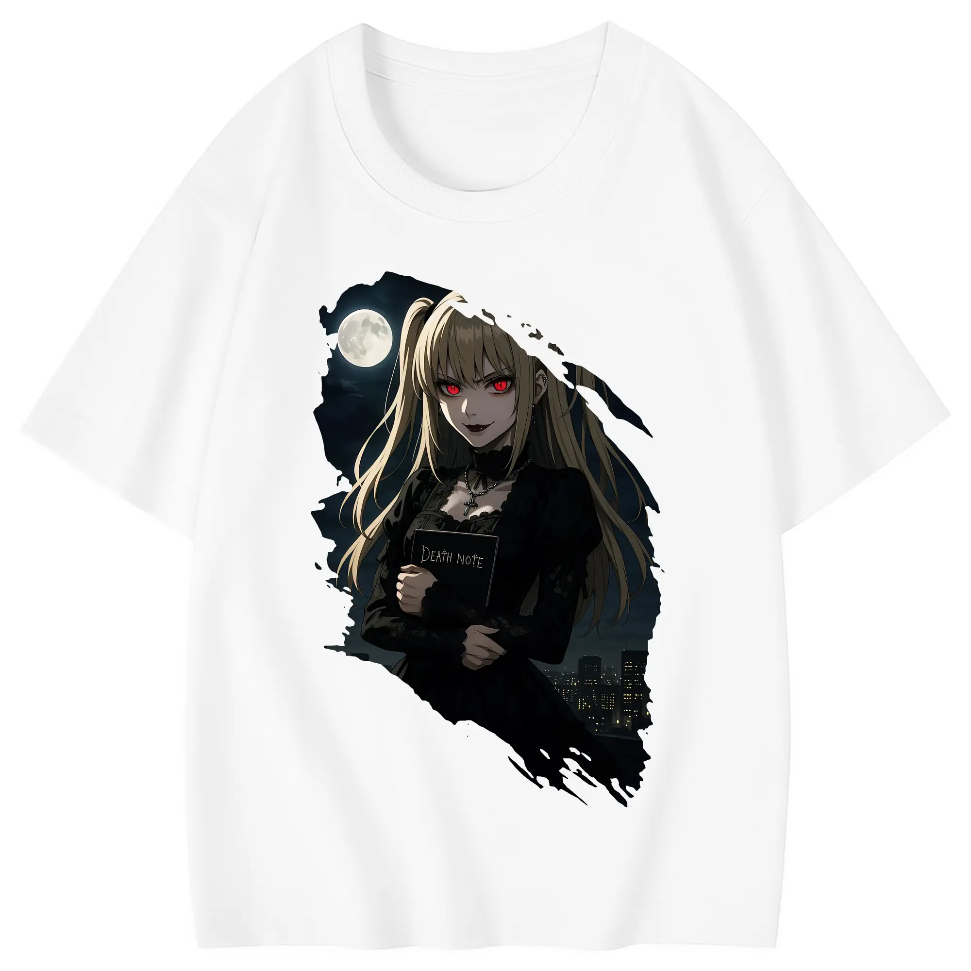 デスノート グッズ,弥海砂 - 綿100％ キッズTシャツ ・ フロントプリント ・ 快適 通気性 ・ スポーツ カジュアル 散歩用