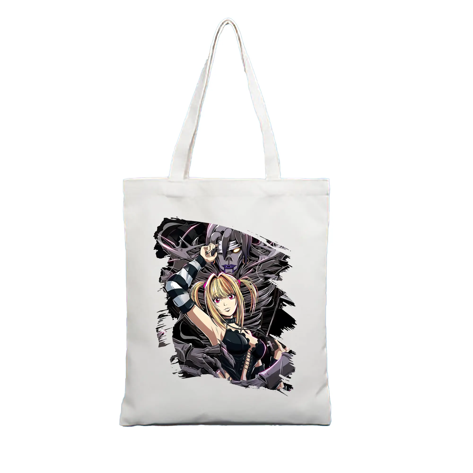 デスノート グッズ,弥海砂 - 縦型キャンバス手提げバッグ（トートバッグ） ・ キャンバス素材 ・ ショッピング用 ・ 軽量 丈夫 お手入れ簡単