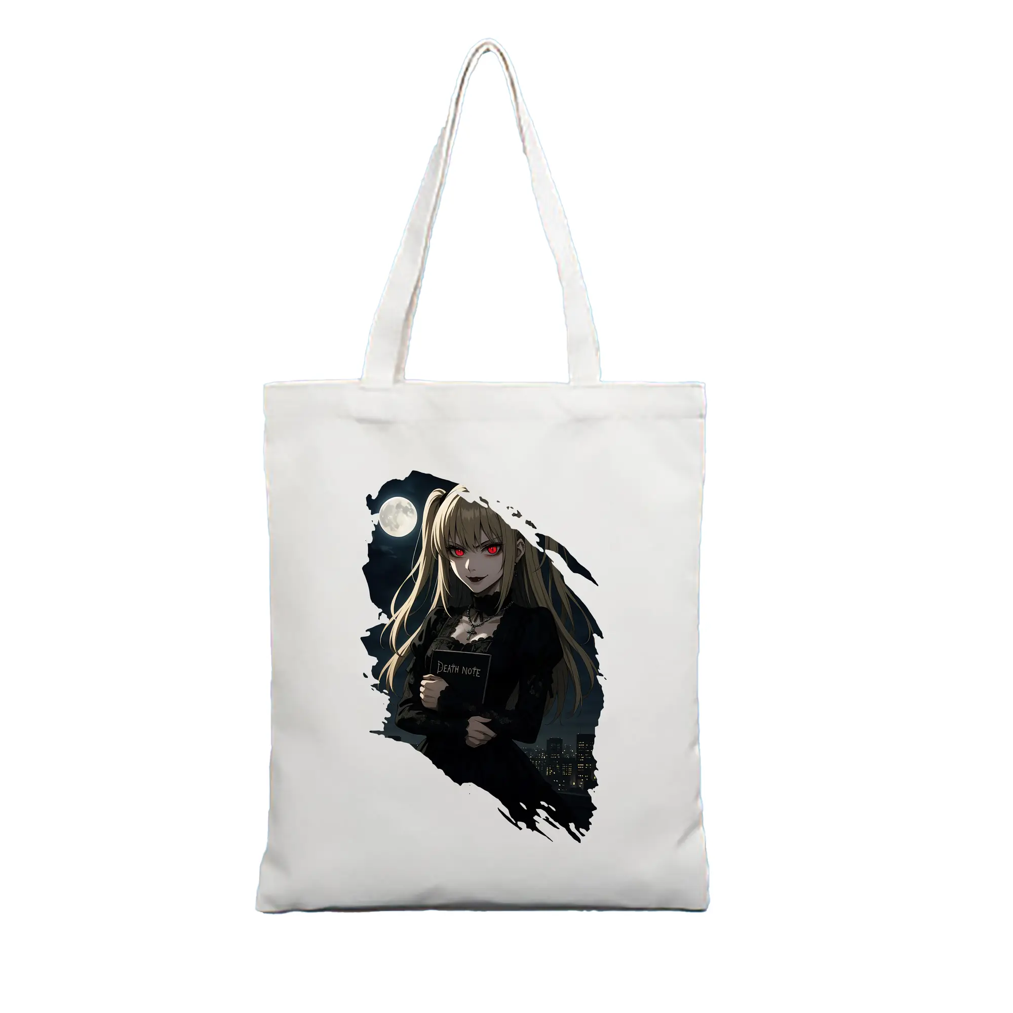 デスノート グッズ,弥海砂 - 縦型キャンバス手提げバッグ（トートバッグ） ・ キャンバス素材 ・ ショッピング用 ・ 軽量 丈夫 お手入れ簡単