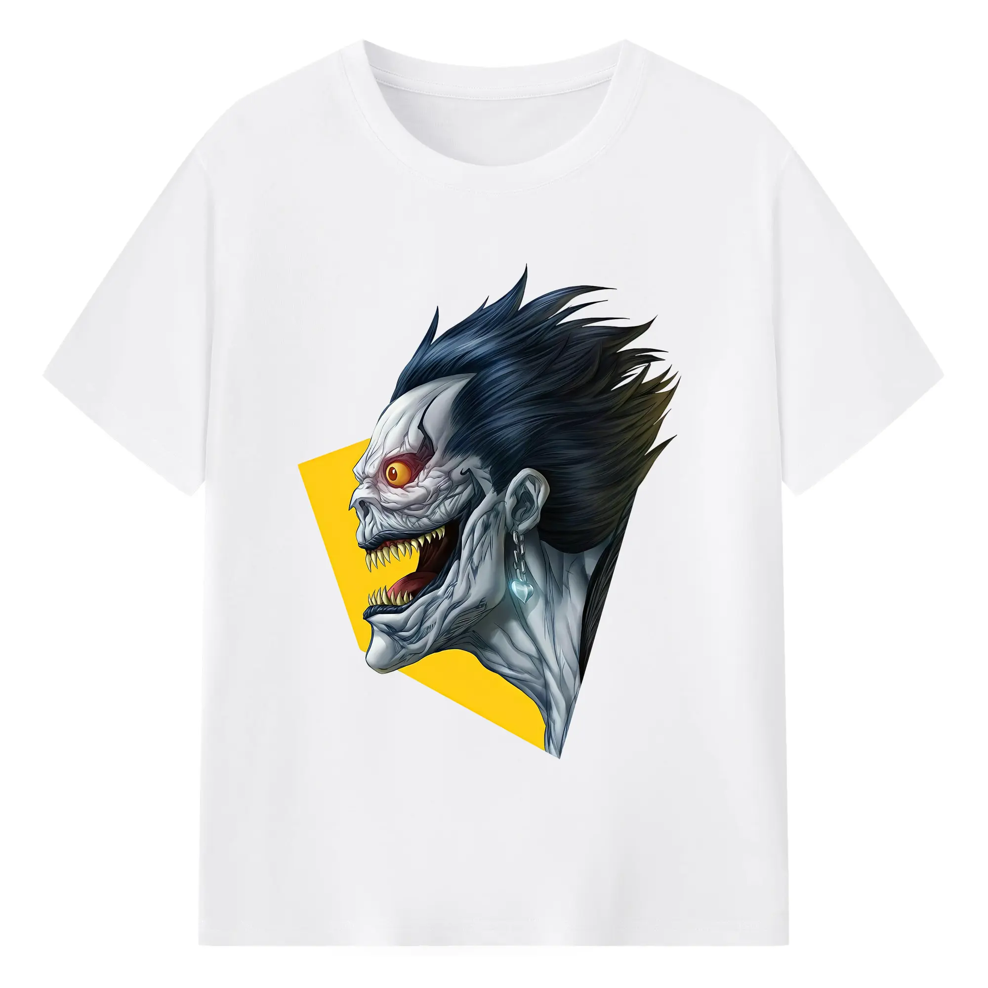 デスノート グッズ,リューク - 綿100％ 半袖Tシャツ ・ フロントプリント ・ 快適 通気性 ・ 日常使い 散歩 スポーツ用