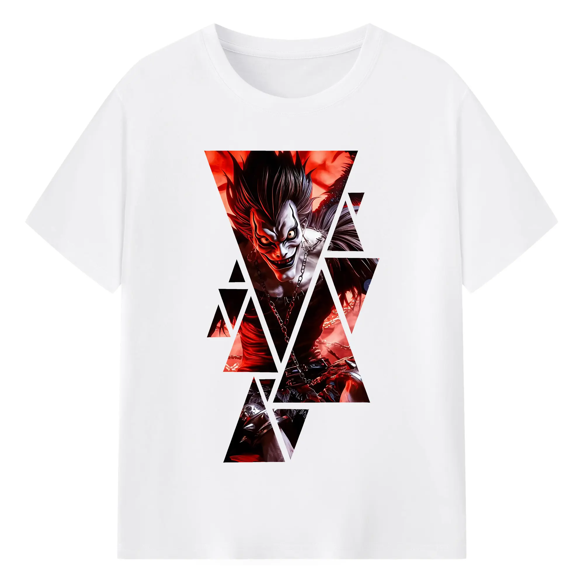 デスノート グッズ,リューク - 綿100％ 半袖Tシャツ ・ フロントプリント ・ 快適 通気性 ・ 日常使い 散歩 スポーツ用