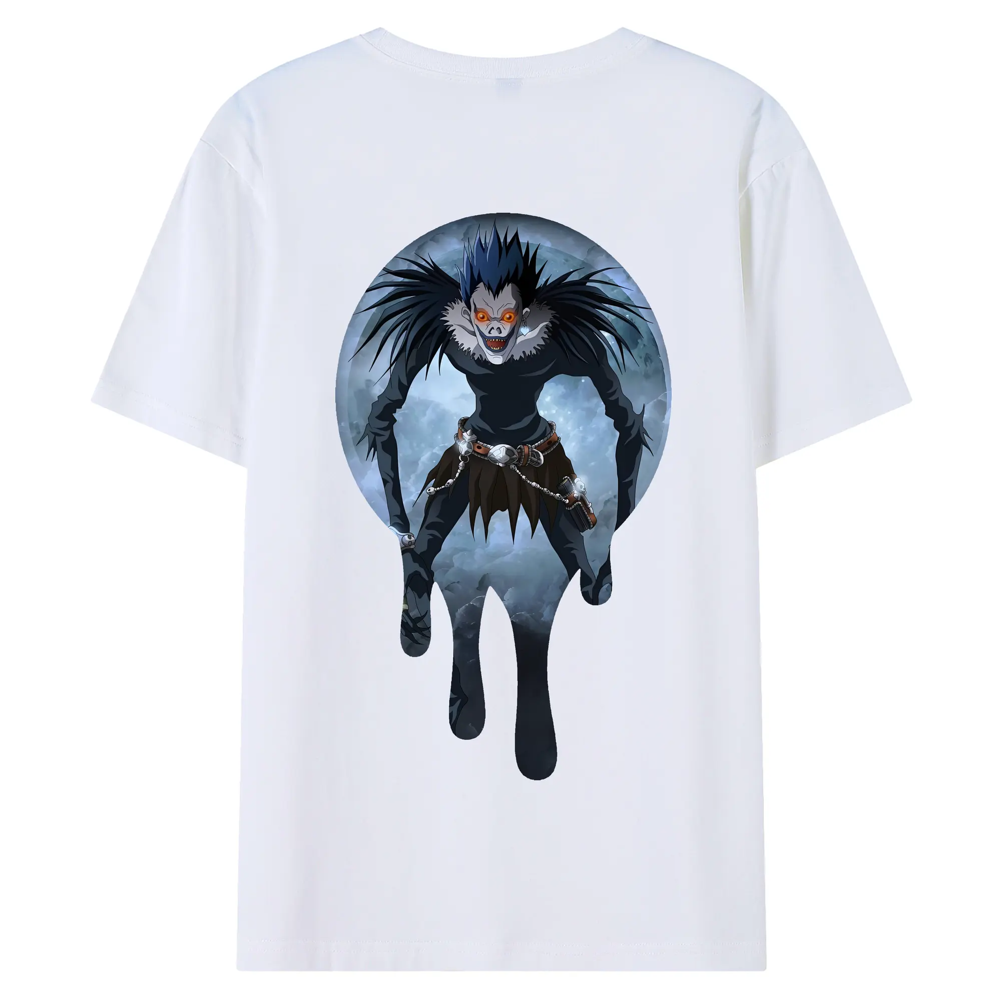 デスノート グッズ,リューク - 綿100％ 半袖Tシャツ ・ バックプリント ・ 快適 通気性 ・ 日常使い 散歩 スポーツ用