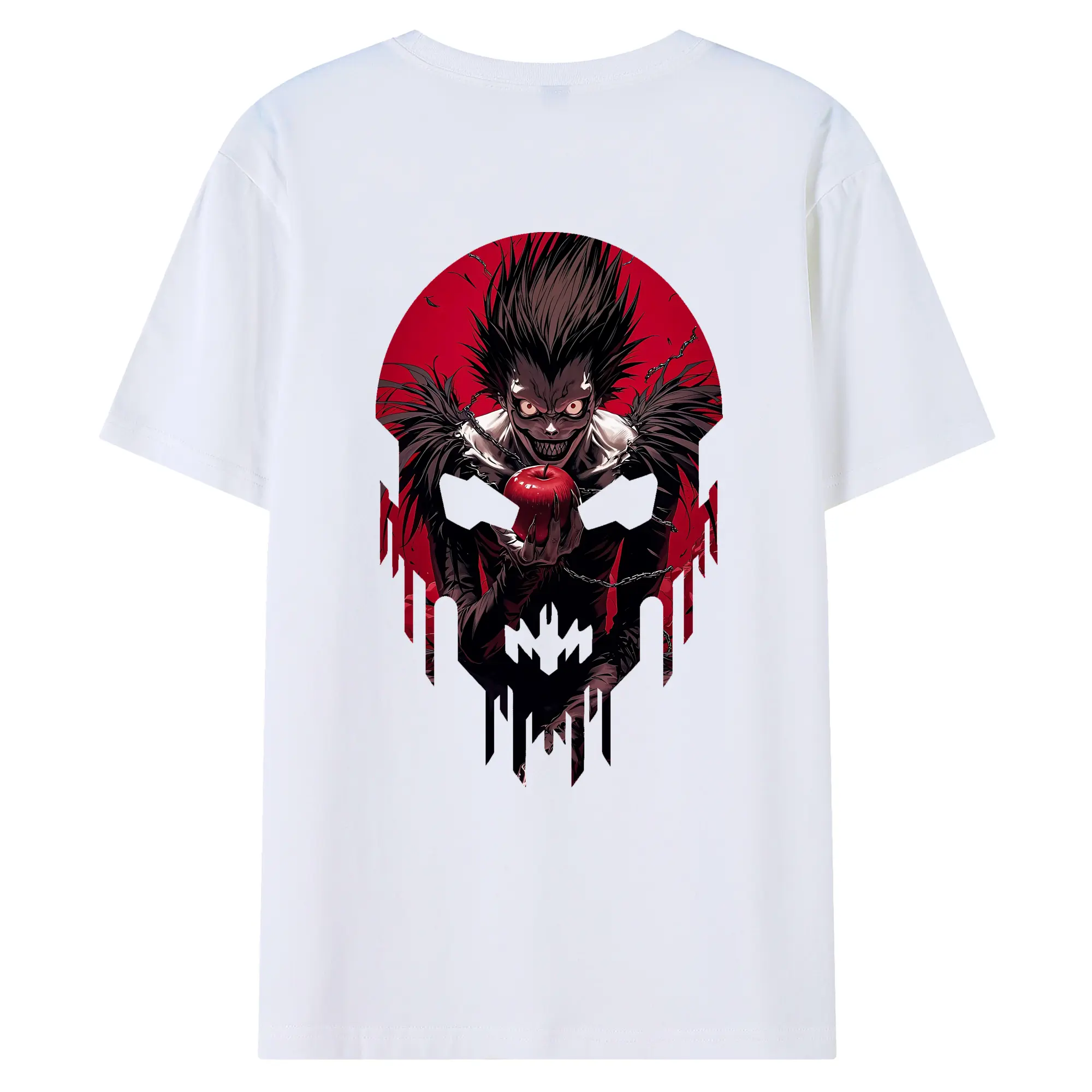 デスノート グッズ,リューク - 綿100％ 半袖Tシャツ ・ バックプリント ・ 快適 通気性 ・ 日常使い 散歩 スポーツ用