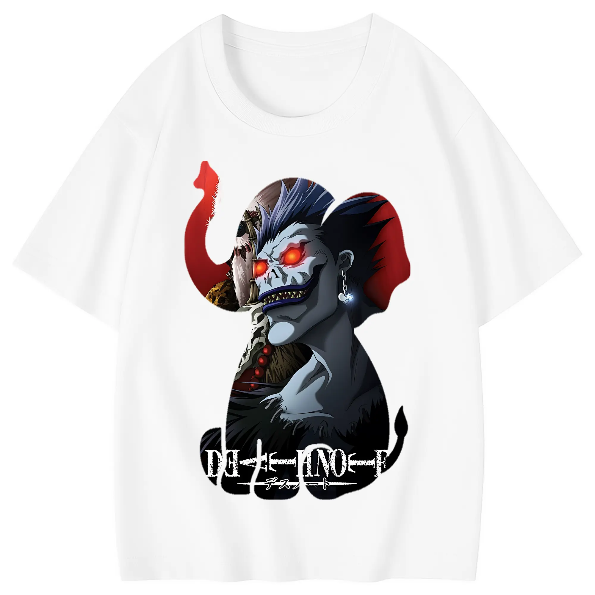デスノート グッズ,リューク - 綿100％ キッズTシャツ ・ フロントプリント ・ 快適 通気性 ・ スポーツ カジュアル 散歩用
