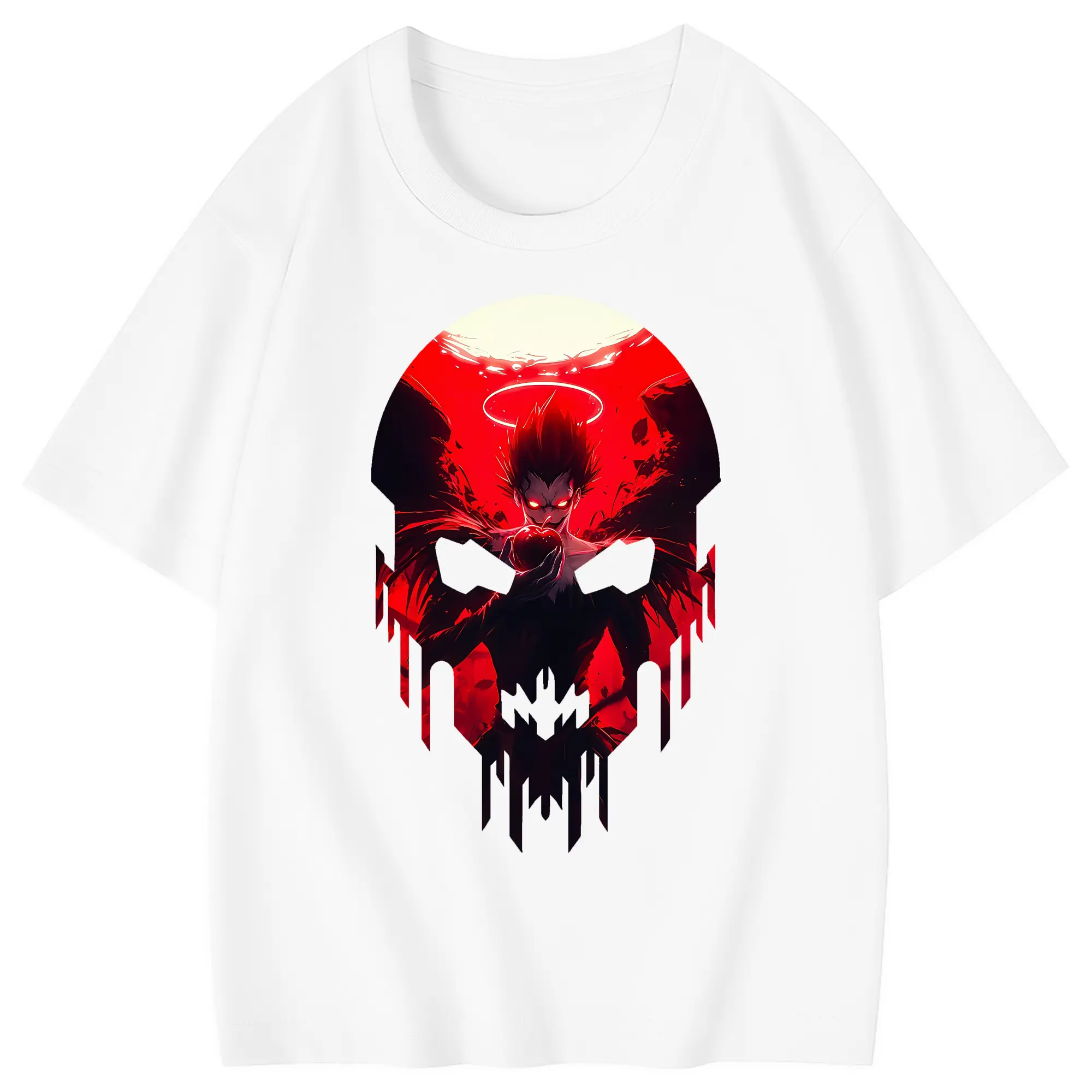 デスノート グッズ,リューク - 綿100％ キッズTシャツ ・ フロントプリント ・ 快適 通気性 ・ スポーツ カジュアル 散歩用