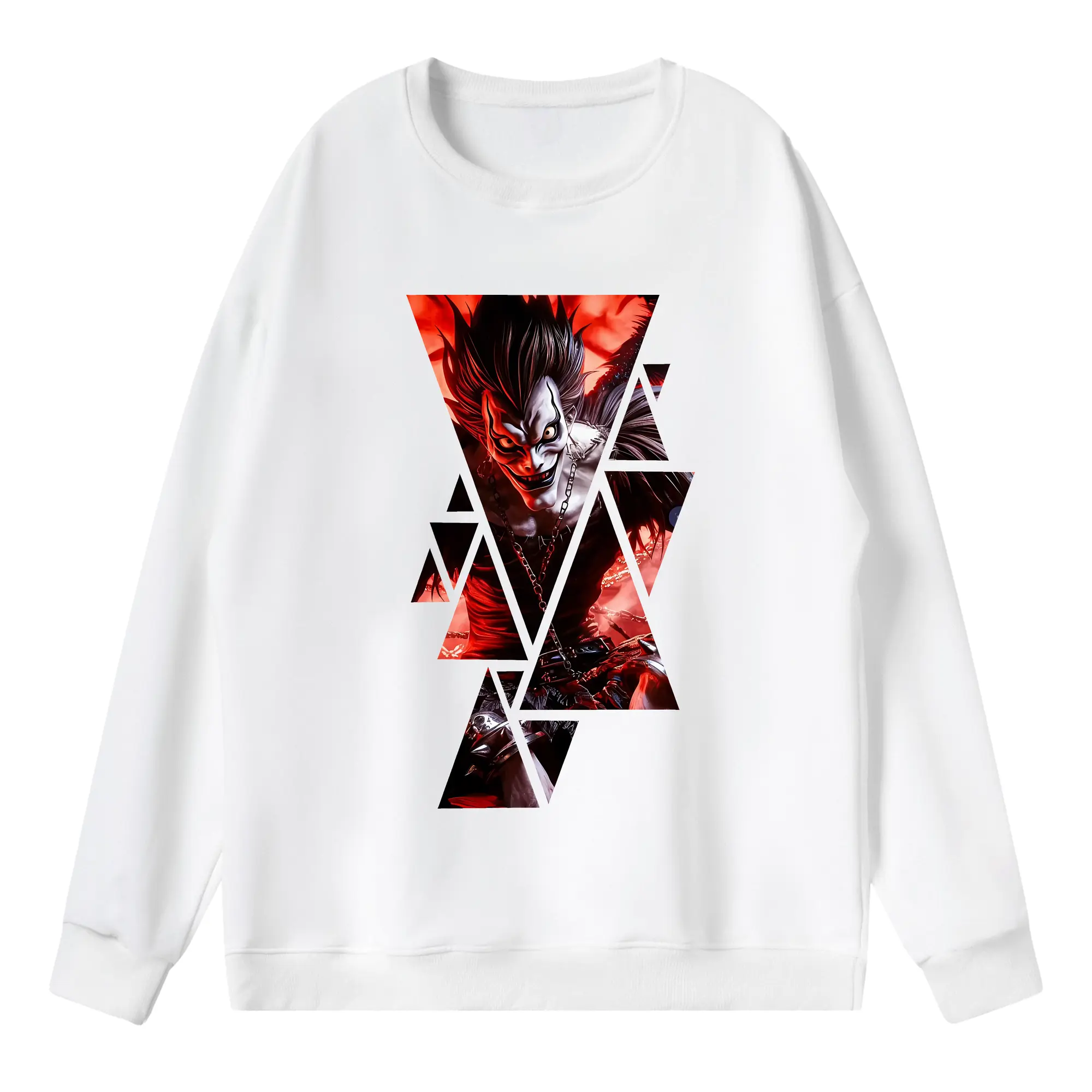 デスノート グッズ,リューク - 薄手 クルーネック スウェット 裏毛260g · ポリエステル 春秋向け カジュアル 男女兼用 · トレーナー デイリー スポーツ 散歩に最適