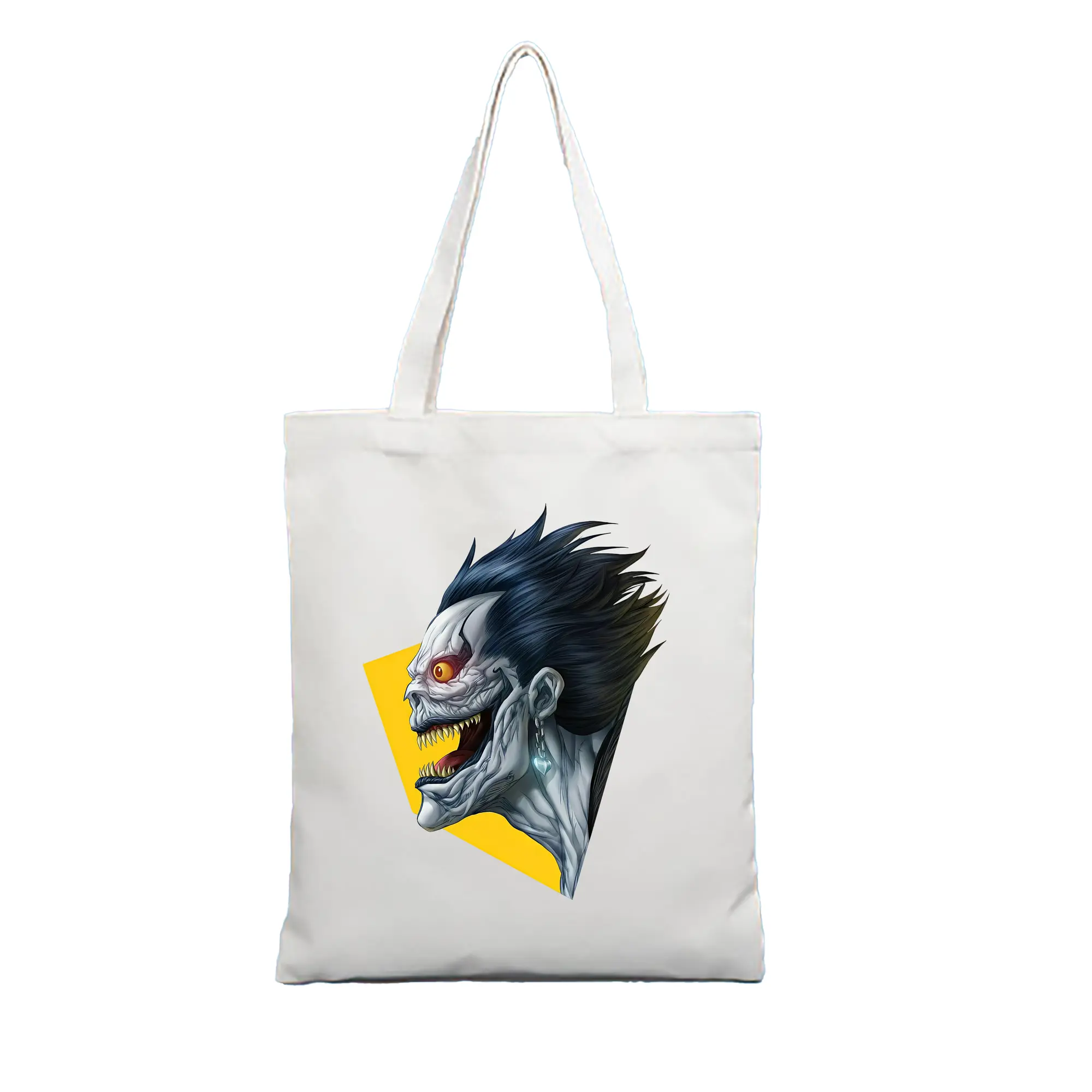 デスノート グッズ,リューク - 縦型キャンバス手提げバッグ（トートバッグ） ・ キャンバス素材 ・ ショッピング用 ・ 軽量 丈夫 お手入れ簡単