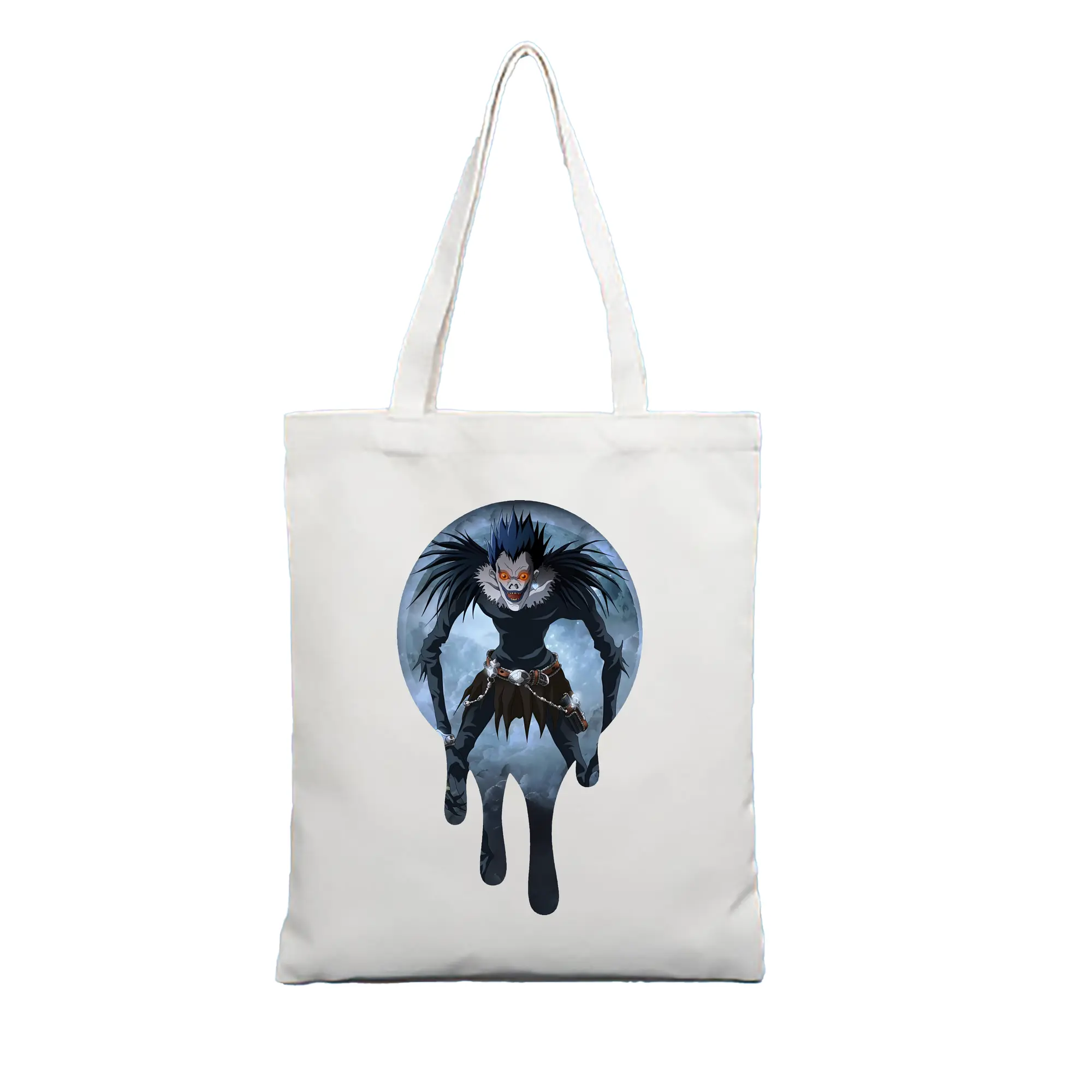 デスノート グッズ,リューク - 縦型キャンバス手提げバッグ（トートバッグ） ・ キャンバス素材 ・ ショッピング用 ・ 軽量 丈夫 お手入れ簡単