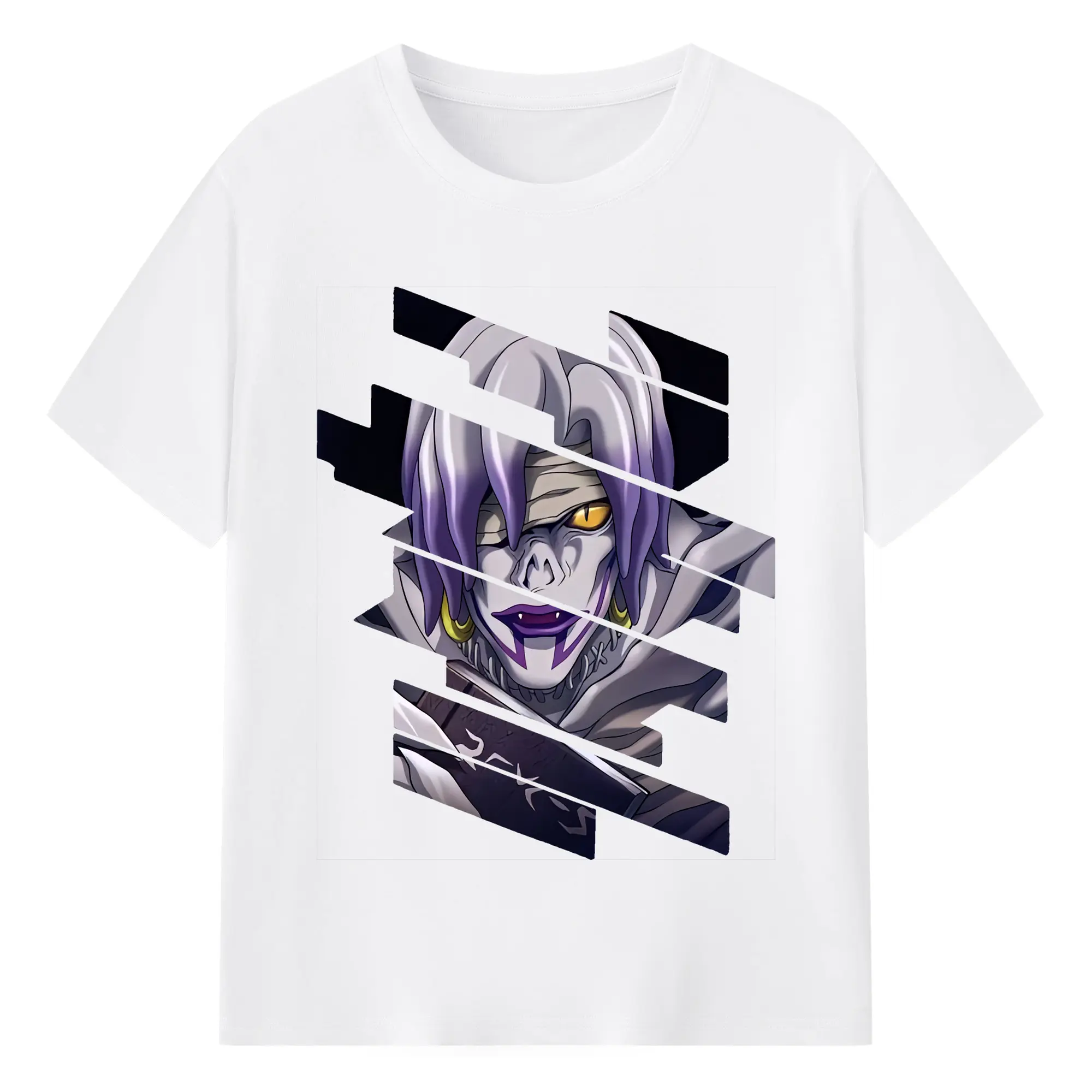 デスノート グッズ,レム - 綿100％ 半袖Tシャツ ・ フロントプリント ・ 快適 通気性 ・ 日常使い 散歩 スポーツ用