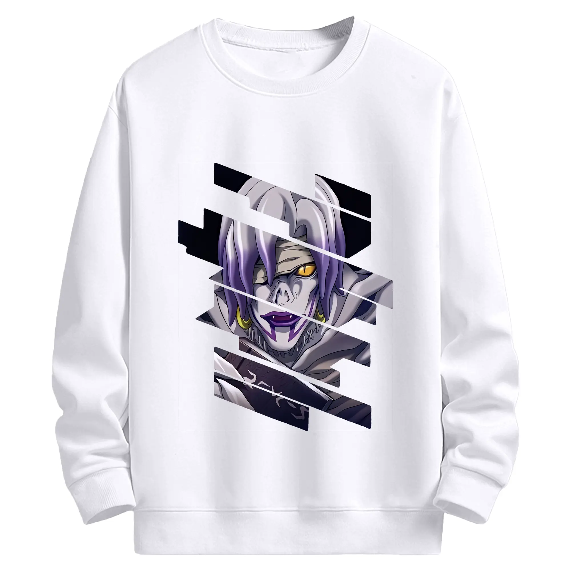 デスノート グッズ,レム - 高品質 クルーネック スウェット ・ コットン59％ ポリエステル41％ ・ ユニセックス 長袖 トレーナー ・ カジュアル デイリー スポーツ 散歩用