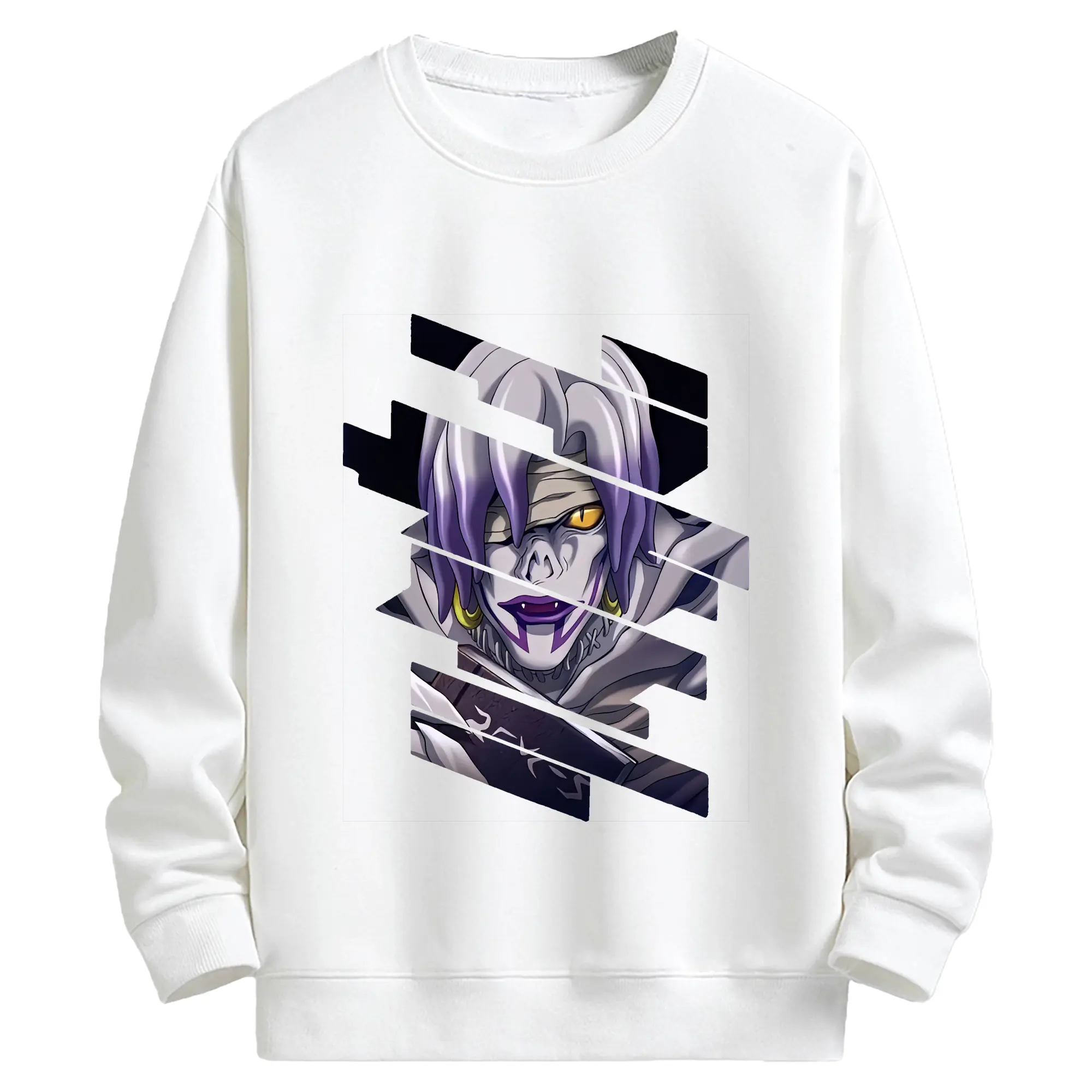 デスノート グッズ,レム - キッズ クルーネックスウェットシャツ ・ フロントプリント ・ 綿80％ ポリエステル20％ ・ 快適 通学 スポーツ 日常使い お散歩用